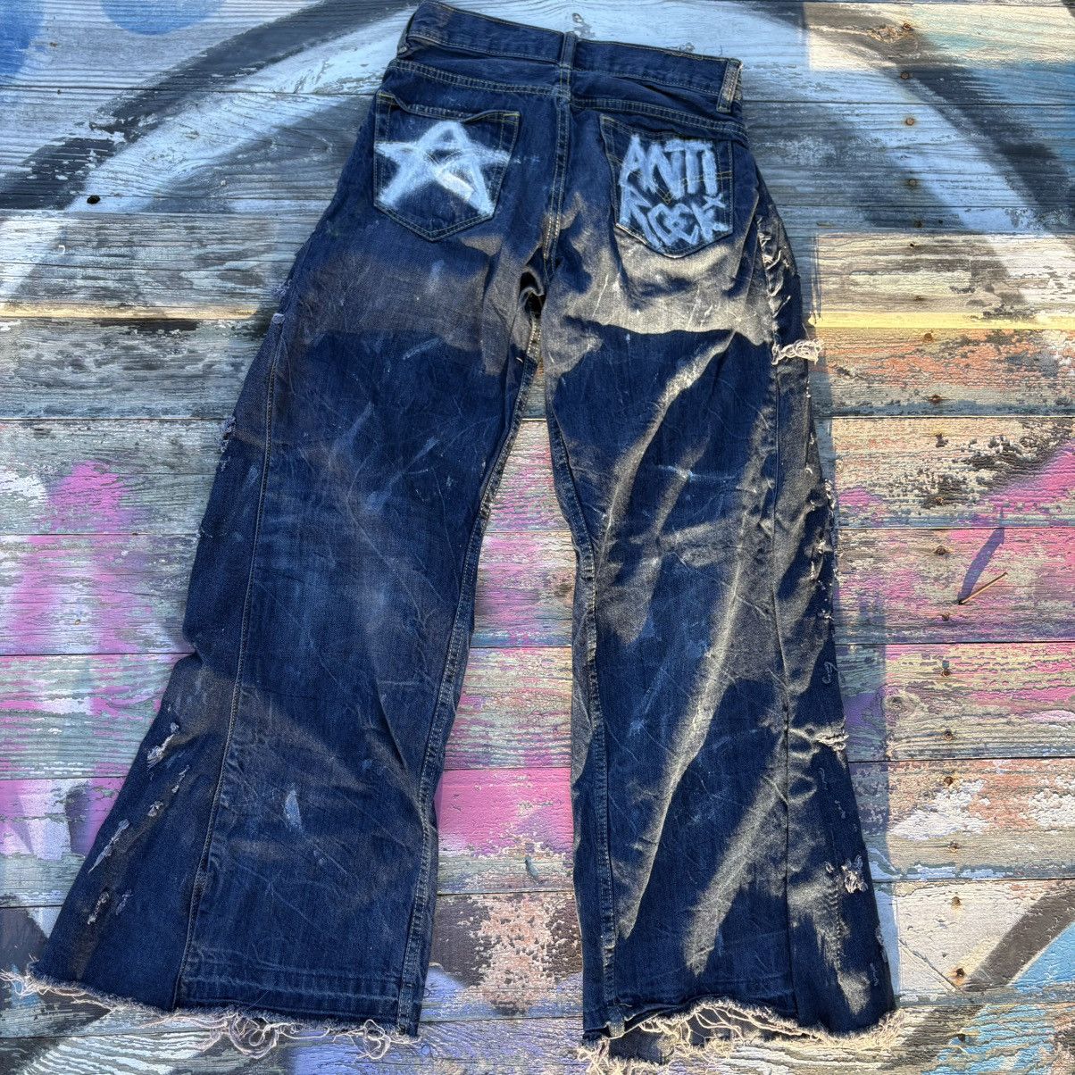 Other Antixrock Distressed Denim Flares Size US 28 / EU 44 - 2 Thumbnail