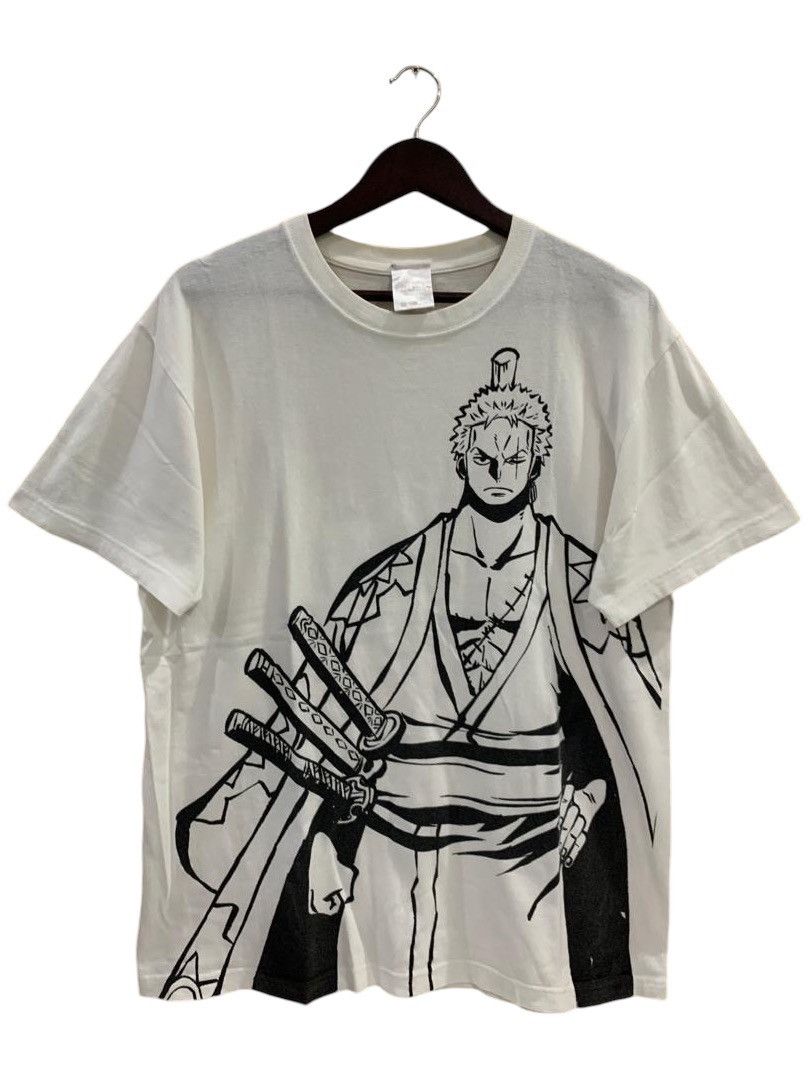 Anime Roronoa Zoro Zorojuro Wano One Piece Anime Tee Size US L / EU 52-54 / 3 - 1 Thumbnail