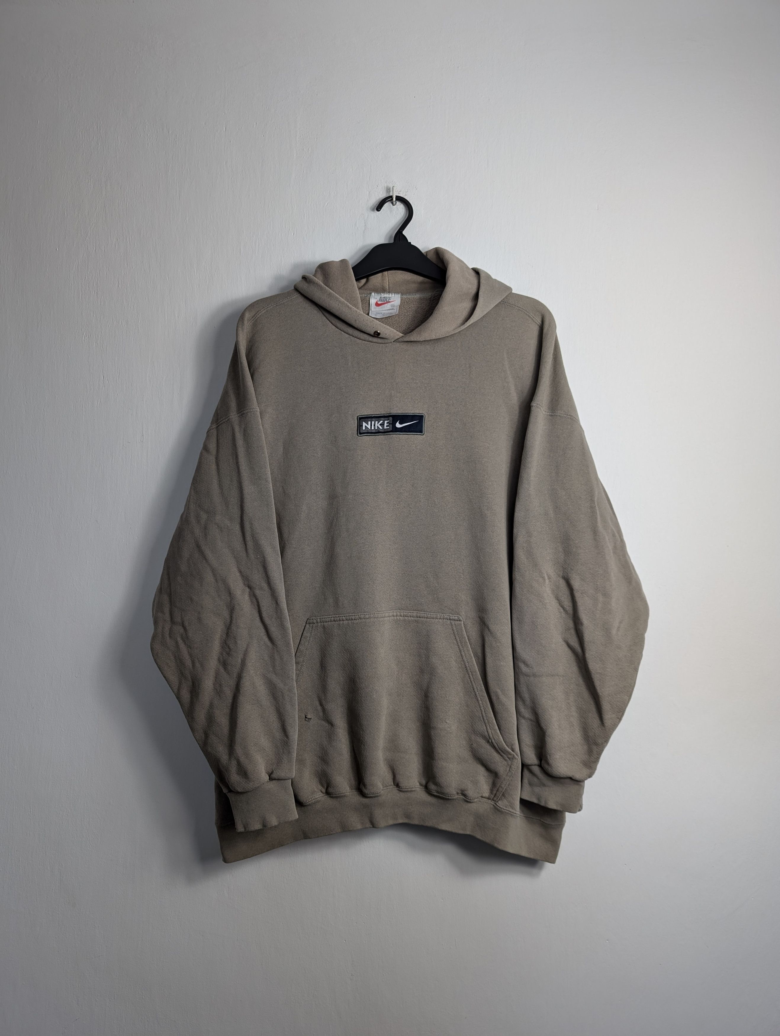 Nike Vintage 90s Nike Made in USA Hoodie Y2K Boxy Sand XXL Size US XXL / EU 58 / 5 - 1 Thumbnail