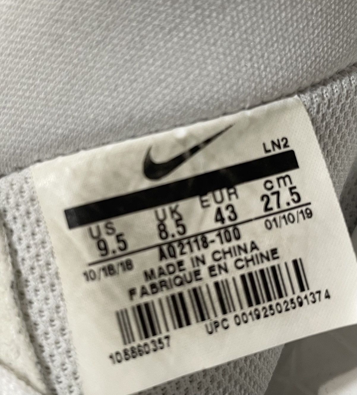 Nike Air Force One Low Equality Size US 9.5 / EU 42-43 - 9 Thumbnail