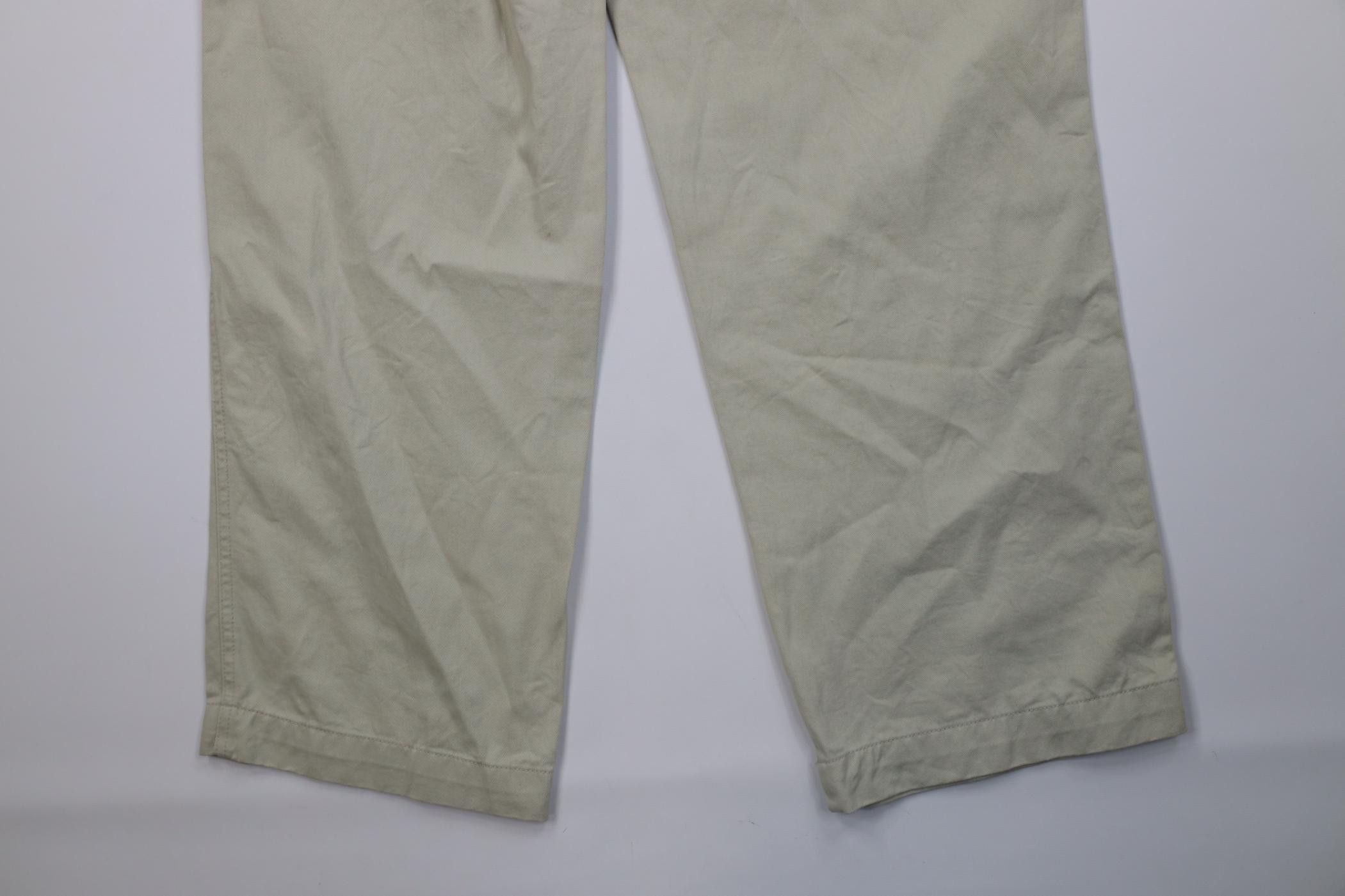 Gap Vintage 90s Y2K Gap Baggy Wide Leg Cargo Pants Stone Cotton Size US 32 / EU 48 - 12 Thumbnail