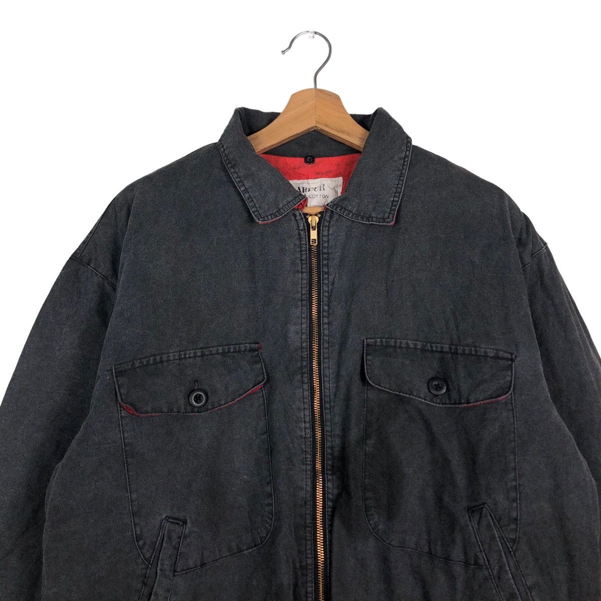 Japanese Brand Vintage Chore Bomber Jacket Barfur Japan Inspire CP Company Size US L / EU 52-54 / 3 - 3 Thumbnail