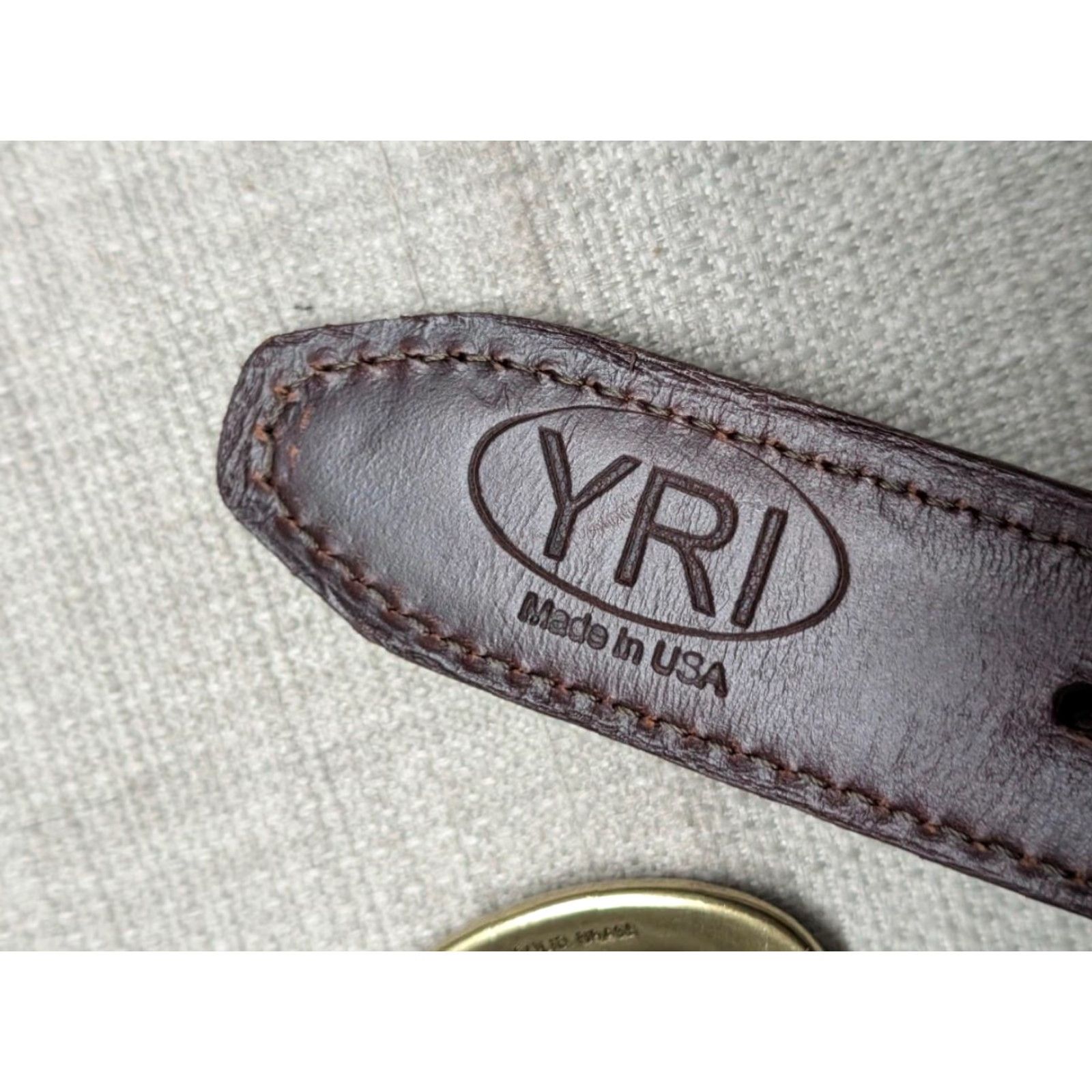 Vintage VINTAGE USA made YRI JEFF RUBY golf belt webbed canvas 36 leather blue belt Mens Size 36 - 6 Thumbnail