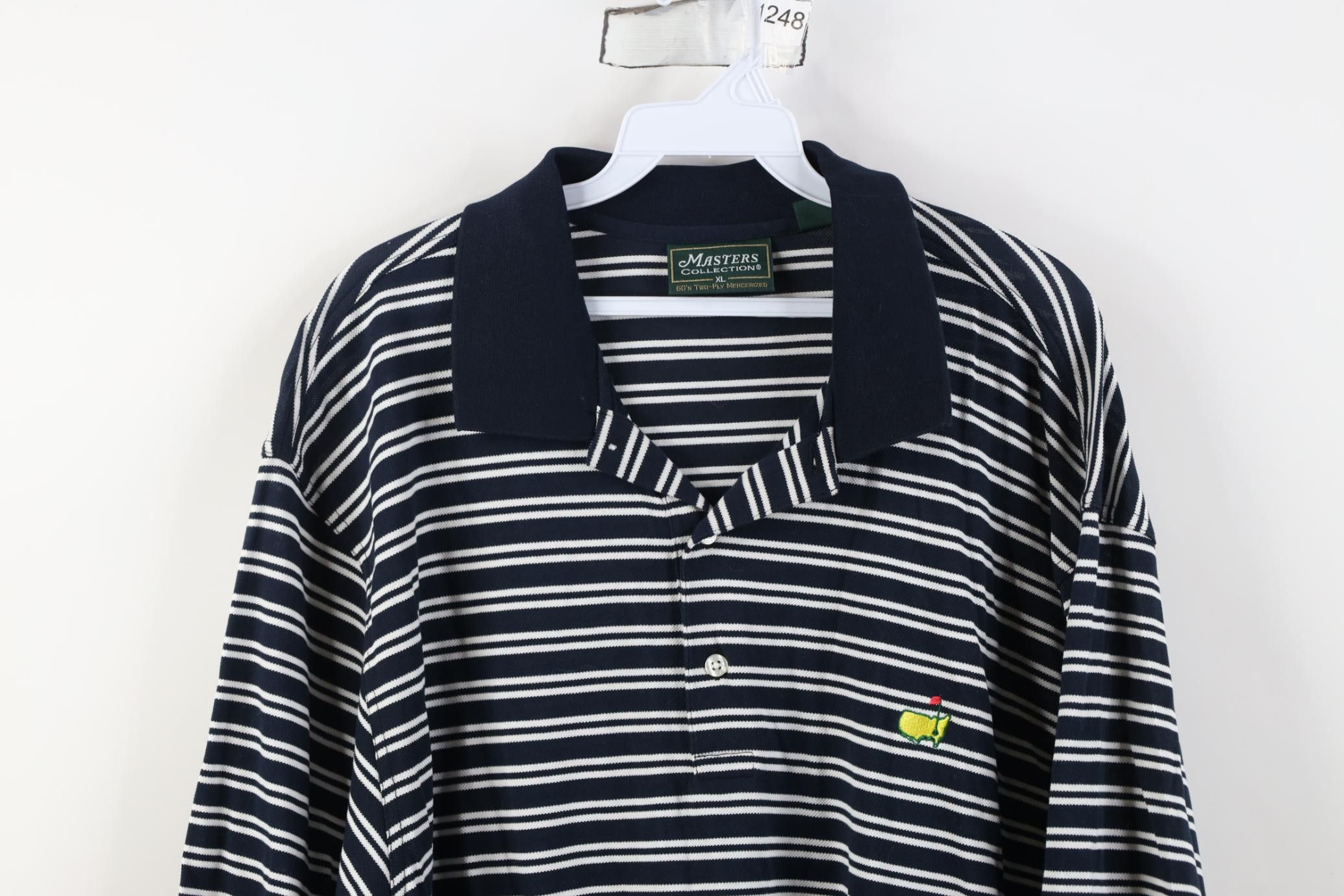 Vintage Vintage 90s Y2K The Masters Augusta Golf Polo Shirt Blue Size US XL / EU 56 / 4 - 2 Thumbnail