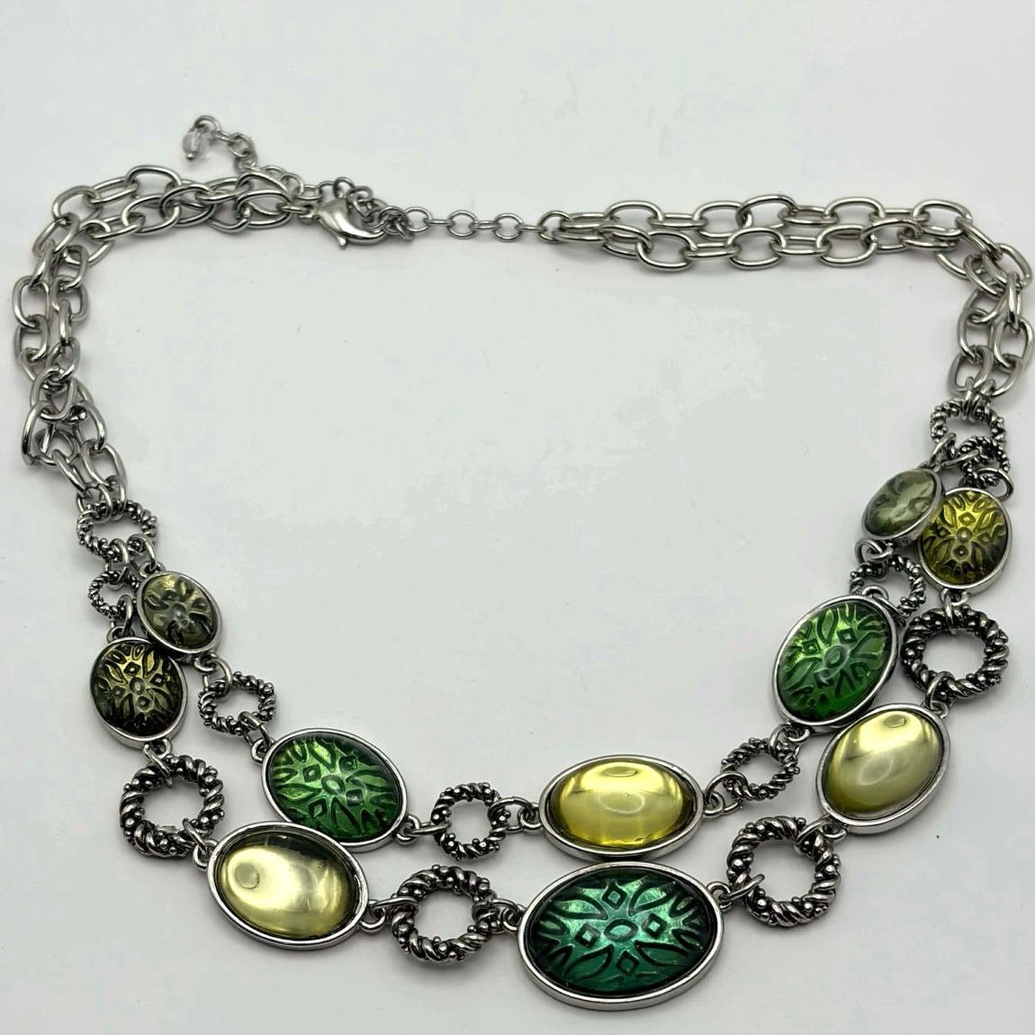 Other Y2K Green Oval Necklace Size ONE SIZE - 3 Thumbnail