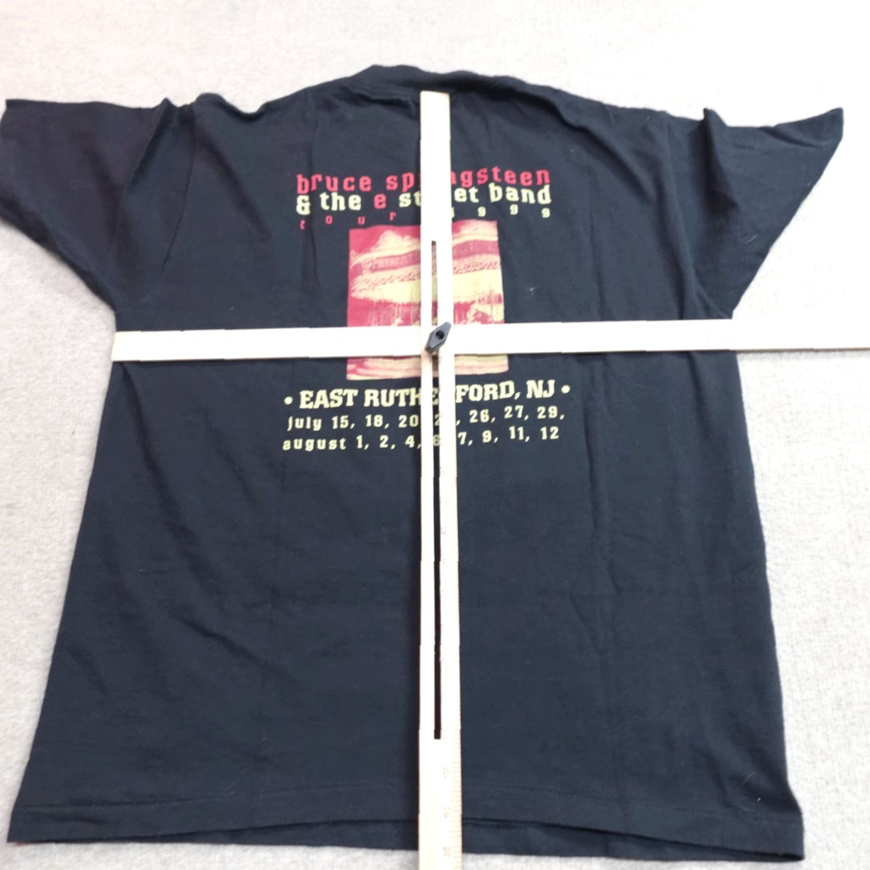 Vintage VINTAGE Bruce Springsteen Shirt L Black 1999 Tour Double Sided E Street Band Shirt Men Regular Cotton Jersey Crew Neck Short Sleeve Size US L / EU 52-54 / 3 - 5 Thumbnail