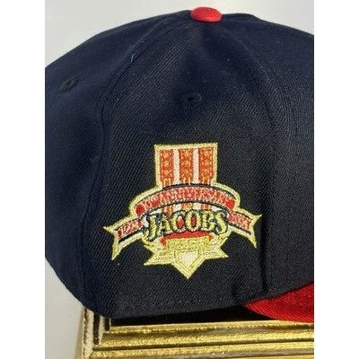 New Era Cleveland Indians Cooperstown 59FIFTY Jacobs Patch Fitted Ha Size ONE SIZE - 2 Thumbnail