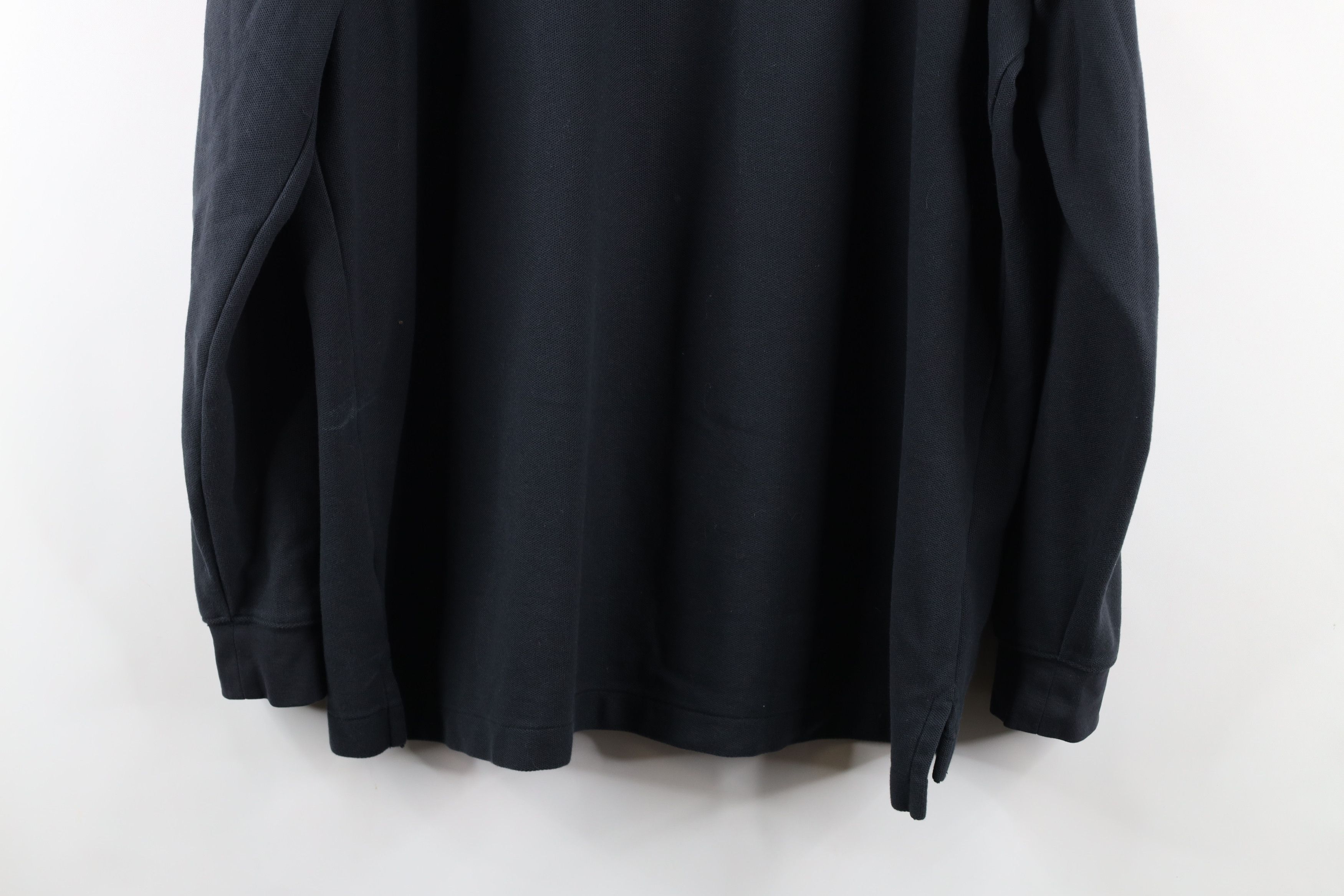 L.L. Bean × Vintage Vintage LL Bean Blank Long Sleeve Rugby Polo Shirt Black Size US L / EU 52-54 / 3 - 12 Thumbnail
