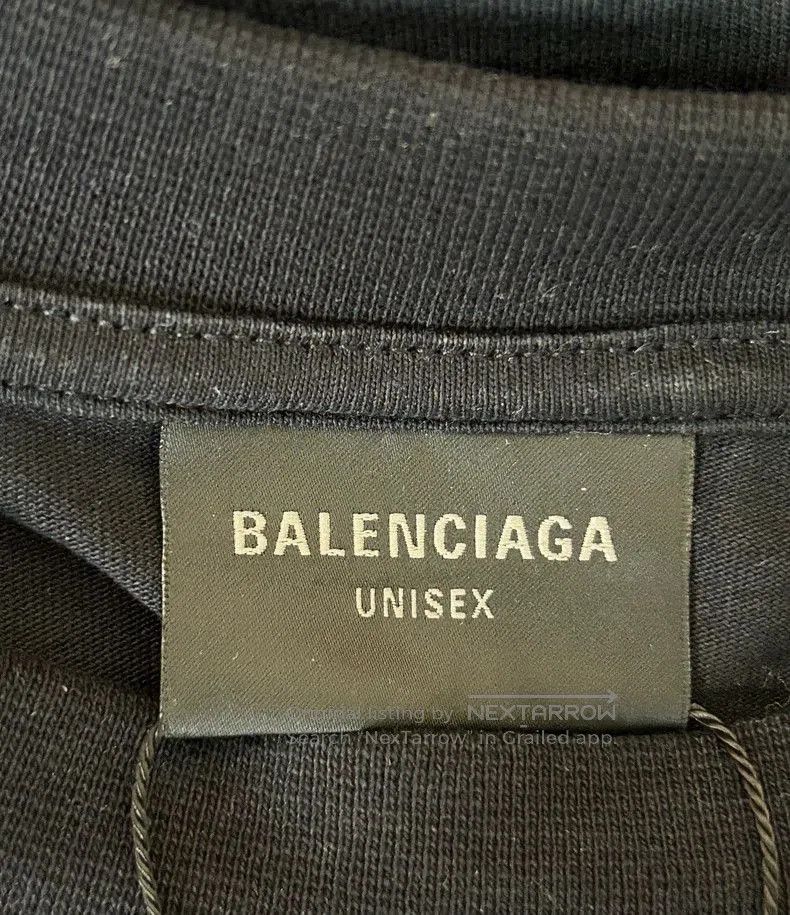 Balenciaga Balenciaga Logo Stripe Loose Short Sleeve T. Size US M / EU 48-50 / 2 - 3 Thumbnail