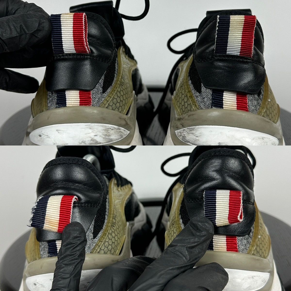 Moncler Moncler Trevor Scarpa Leather Low Top Sneakers Size US 9.5 / EU 42-43 - 24 Thumbnail