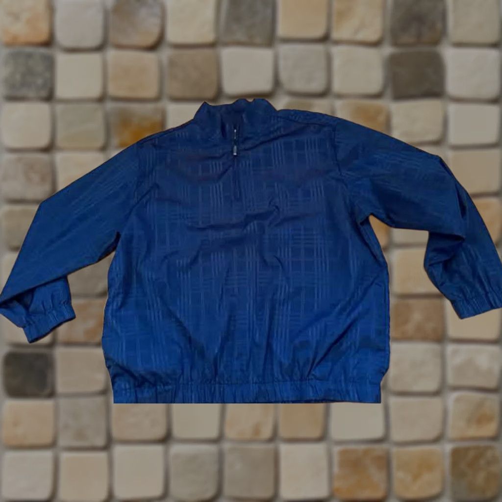 PGA Tour PGA TOUR Jacket Windbreaker 1/4 Zip Striped Nylon 2XL Men Blue Golf Size US XXL / EU 58 / 5 - 1 Thumbnail