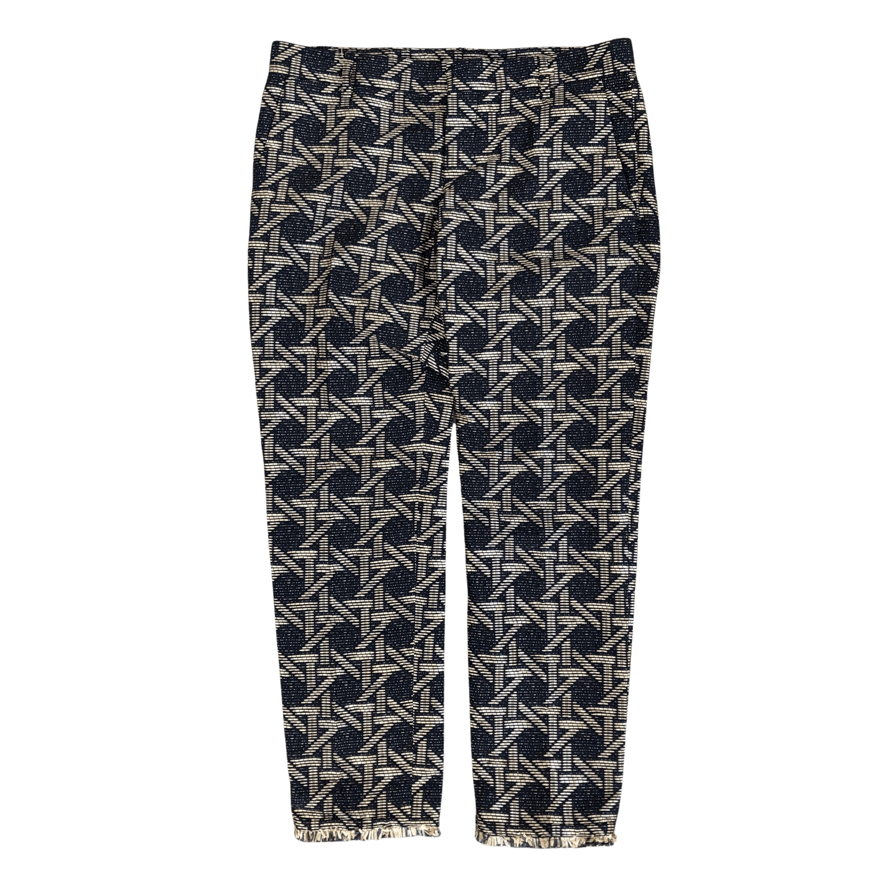 Dsquared2 Dsquared2 Archive Jacquard Pants Deconstructed Raw Hem Size 30" / US 8 / IT 44 - 2 Thumbnail