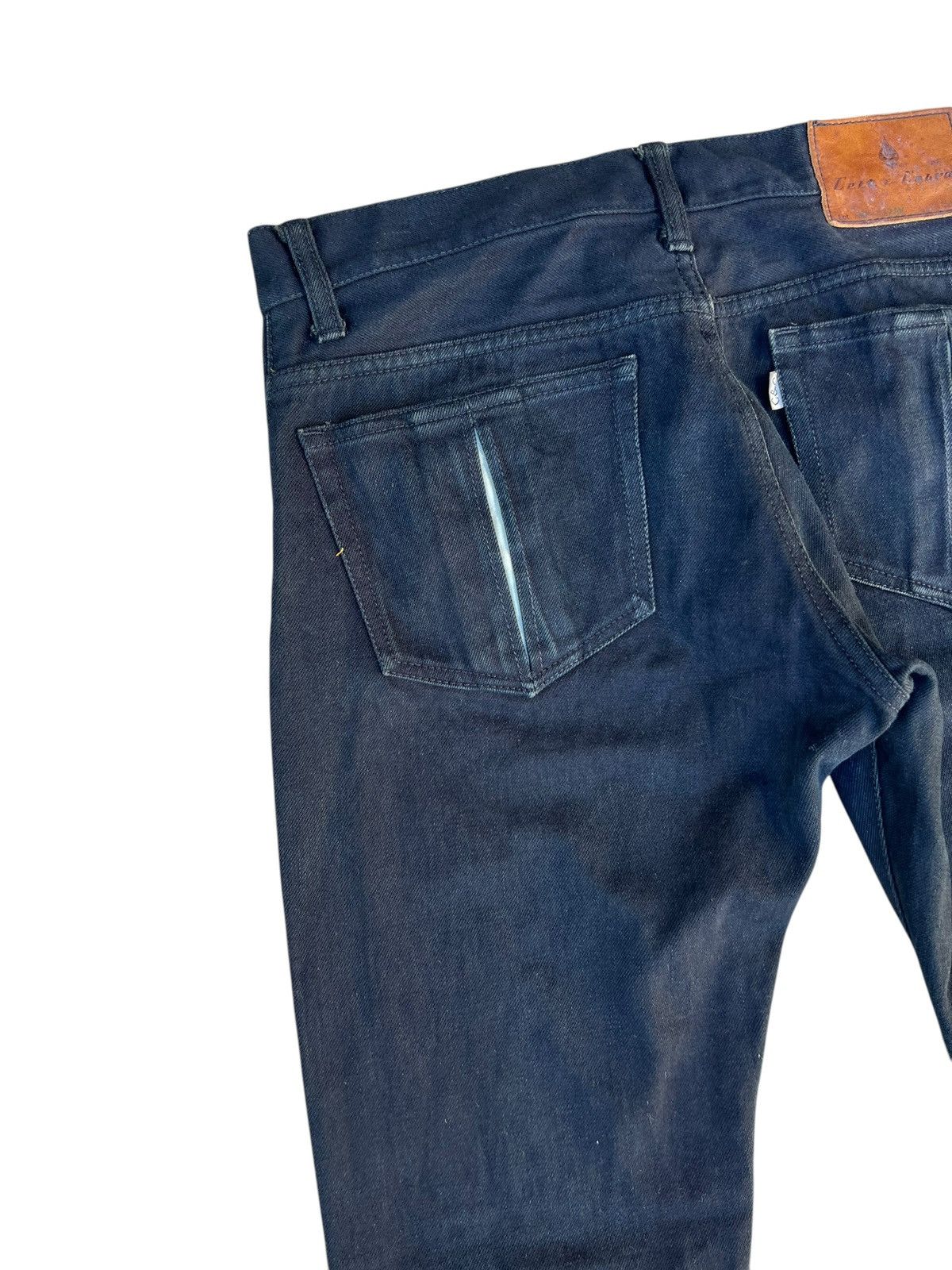 Vintage Vintage Celt & Cobra Japan Fade Black Denim Flare Jeans Size US 30 / EU 46 - 17 Thumbnail