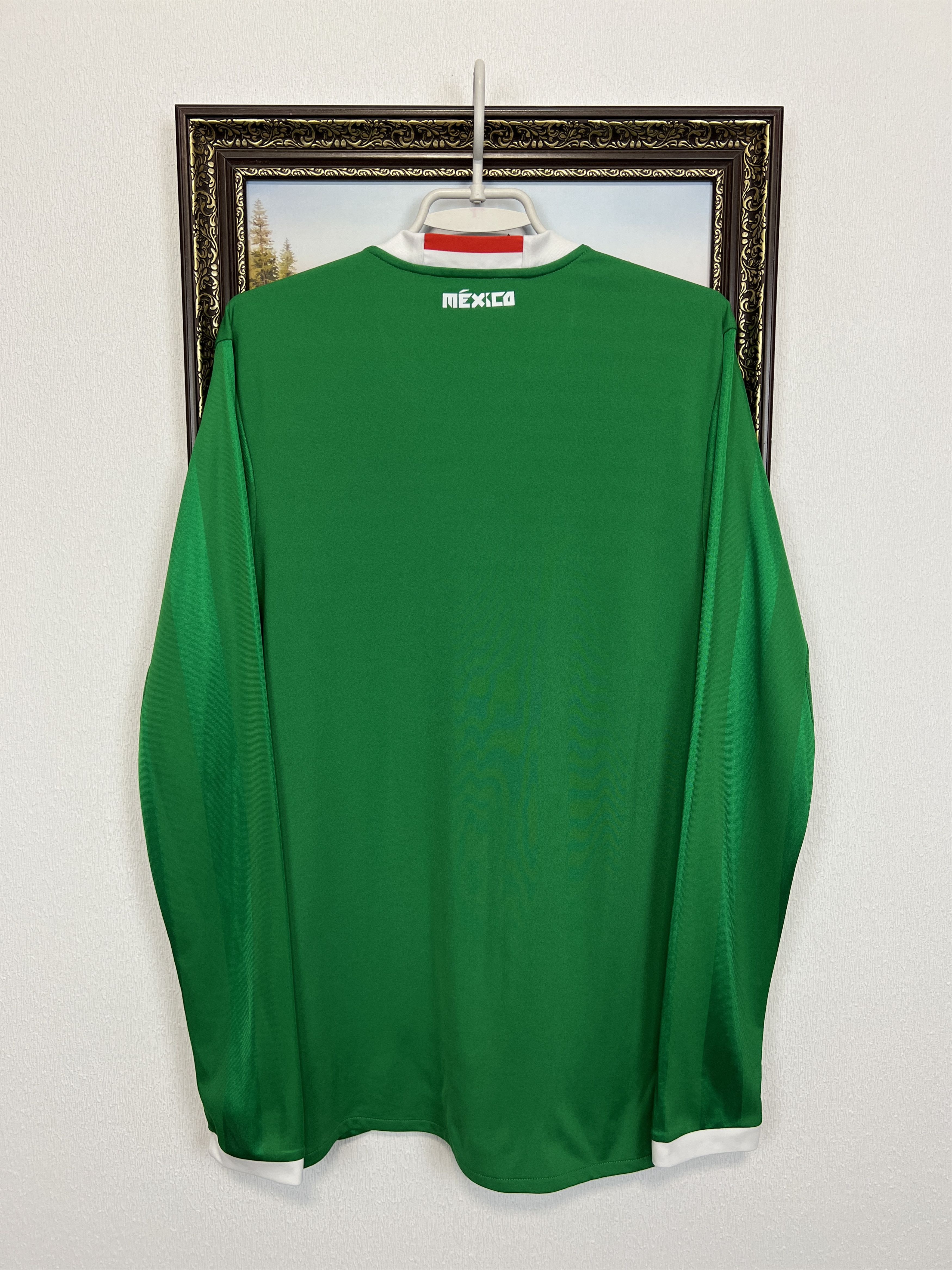 Adidas Mexico Home football shirt Soccer Long Sleeve Jersey Trikot Size US M / EU 48-50 / 2 - 8 Thumbnail