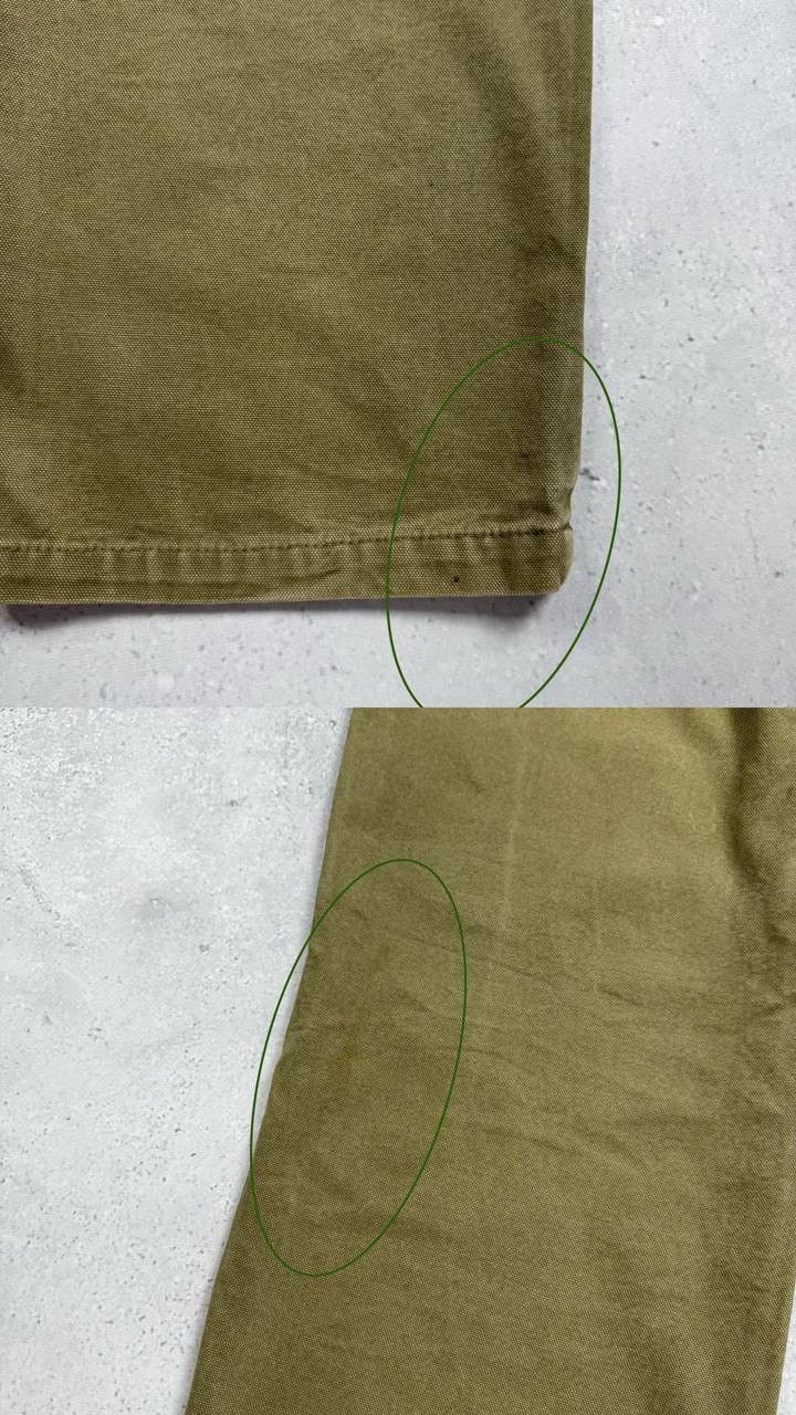 Quiksilver Vintage 2000s Quiksilver Barney Canvas Carpenter Pants Khaki Size US 31 - 24 Thumbnail