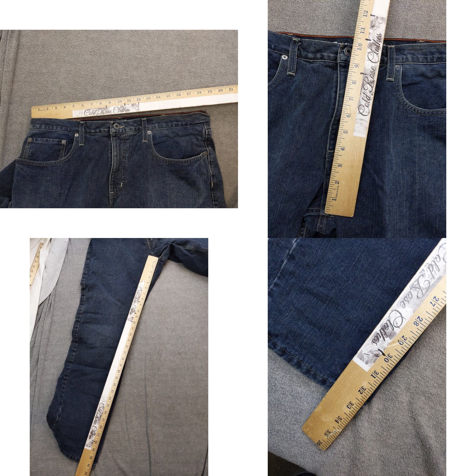 Eddie Bauer Eddie Bauer Jeans Mens 38x34 Blue Denim Straight Leg Fleece Lined Insulated Size US 38 / EU 54 - 8 Thumbnail