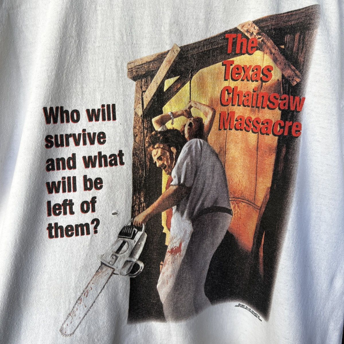 Tultex 1997 The Texas Chainsaw Massacre Horror Move Promo Tee Shirt Size US L / EU 52-54 / 3 - 13 Thumbnail