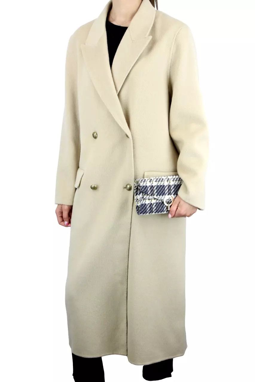 Sandro SANDRO Mystere Coat Women's (EU) 40 Double Breasted Wool Size L / US 10 / IT 46 - 1 Thumbnail