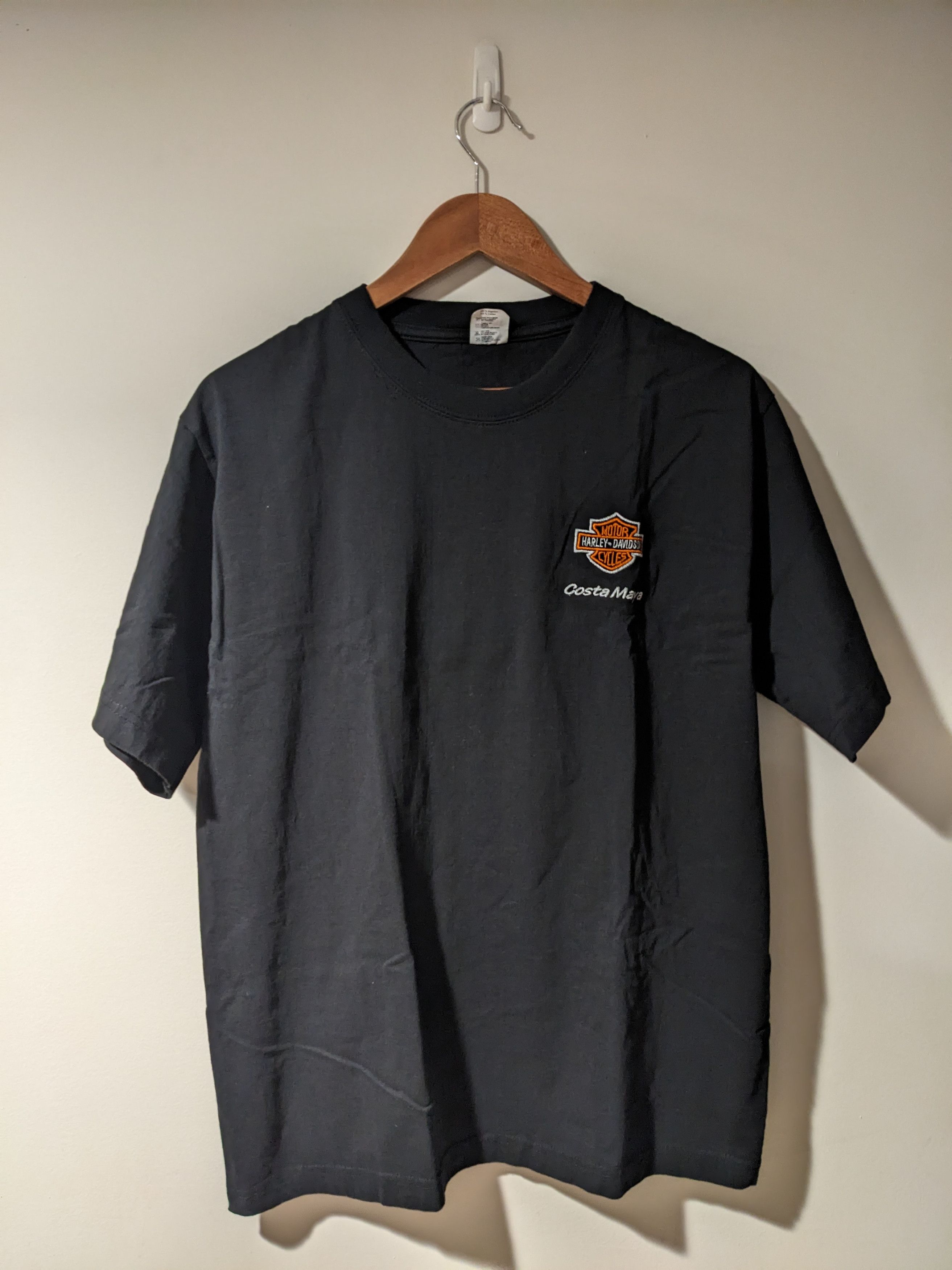 Harley Davidson × Vintage Vintage Y2K Harley Davidson Motorcycle Logo Costa T-Shirt Size US L / EU 52-54 / 3 - 3 Thumbnail
