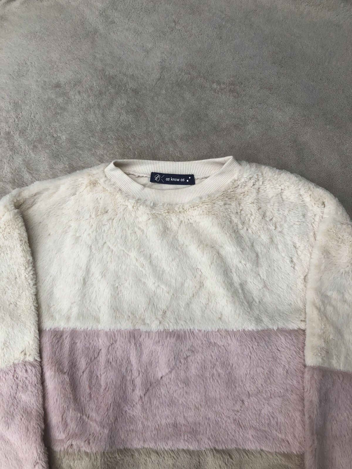 Japanese Brand As Know As Mohair Ice Cream Stripe Sweater Size M / US 6-8 / IT 42-44 - 3 Thumbnail