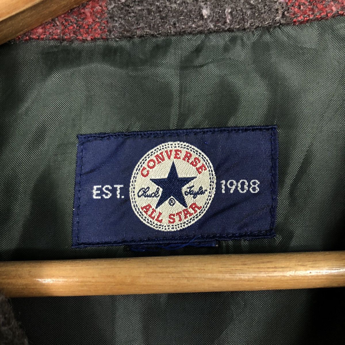 Japanese Brand 📌Vintage Wool Zipper Jacket Tartan Design Converse All Star Size US M / EU 48-50 / 2 - 17 Thumbnail