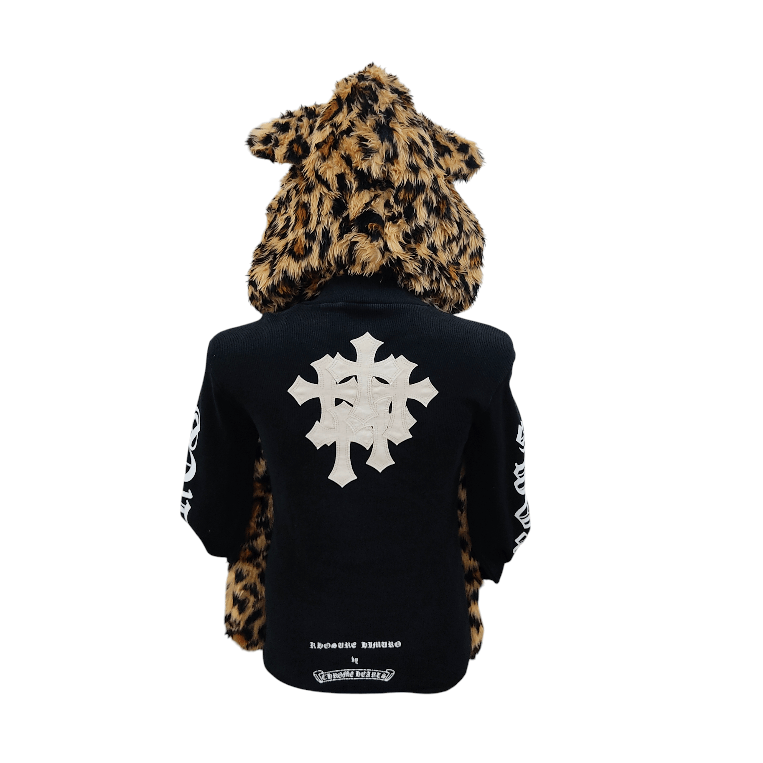 Beauty Beast Glad News Fur Leopard Hat Scarf with Muffs Size ONE SIZE - 4 Thumbnail