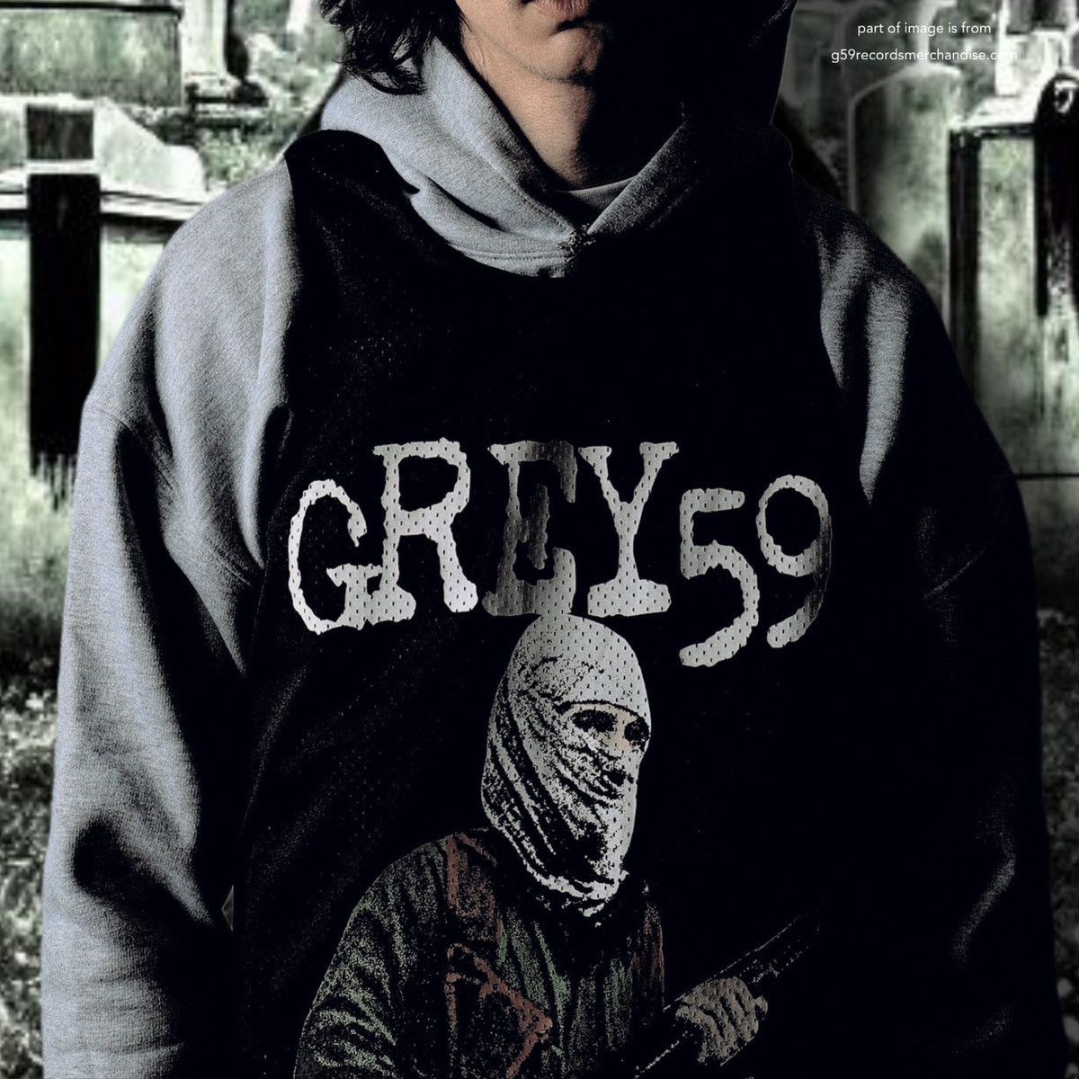 G59 Records $uicideboy$ G59 INFIDEL REVERSIBLE WARM UP JERSEY + cutter Size US S / EU 44-46 / 1 - 14 Thumbnail