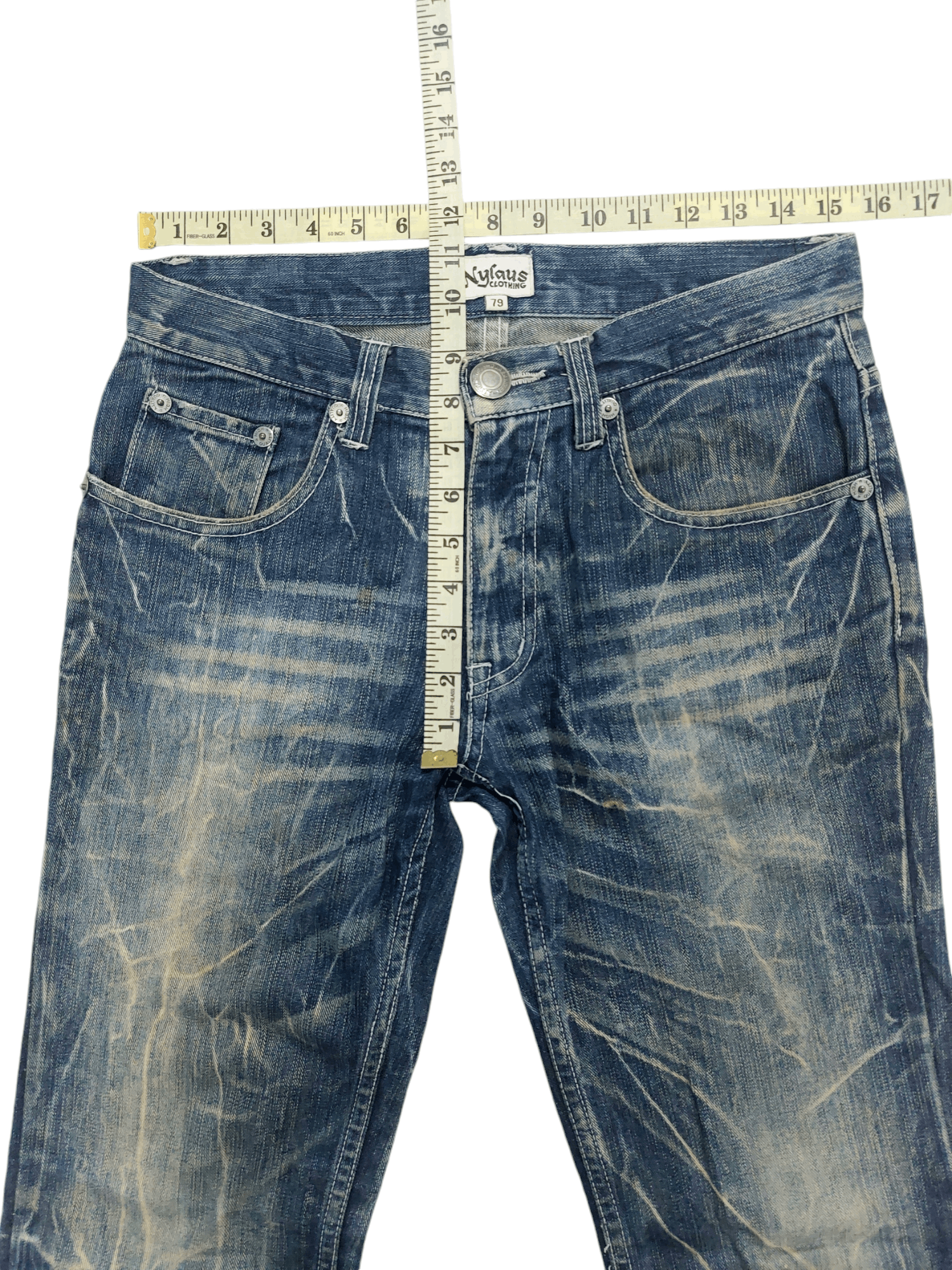 Japanese Brand × Vintage Vintage Nylaus Japan Flare Jeans Size US 31 - 20 Thumbnail