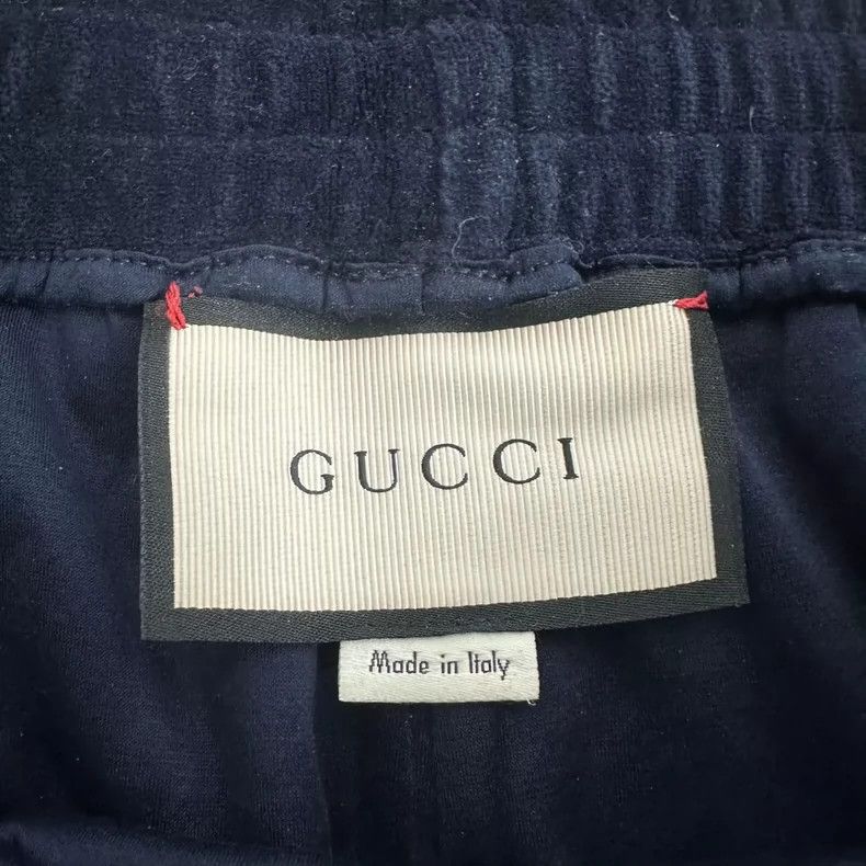 Gucci Gucci Sise M Show style embroidered blue velvet trousers s Size US 32 / EU 48 - 6 Thumbnail