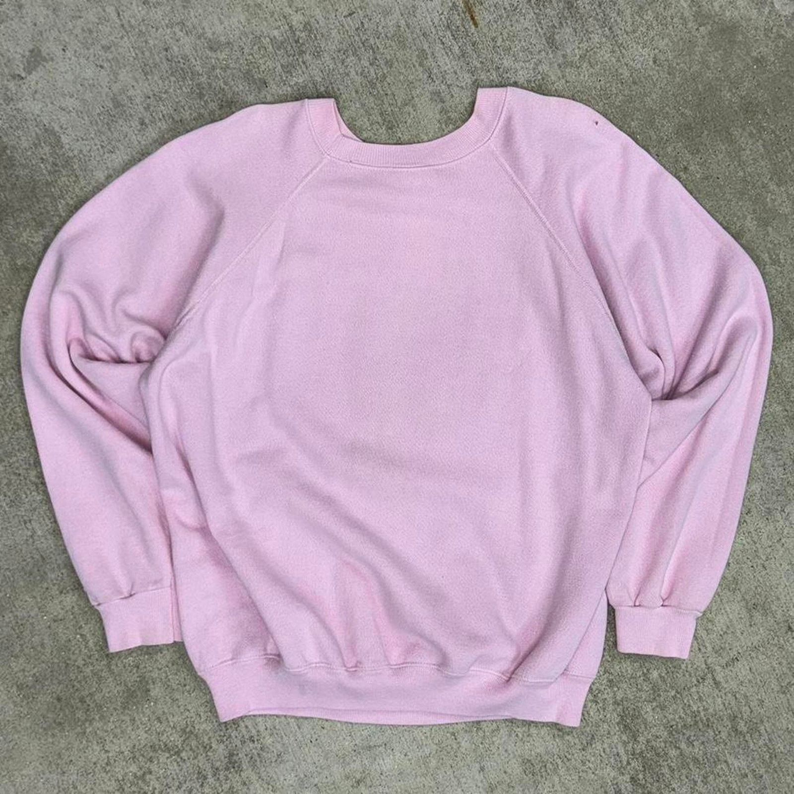 Hanes XL - Vintage 80s cute bear pink sweatshirt Size US XL / EU 56 / 4 - 3 Thumbnail