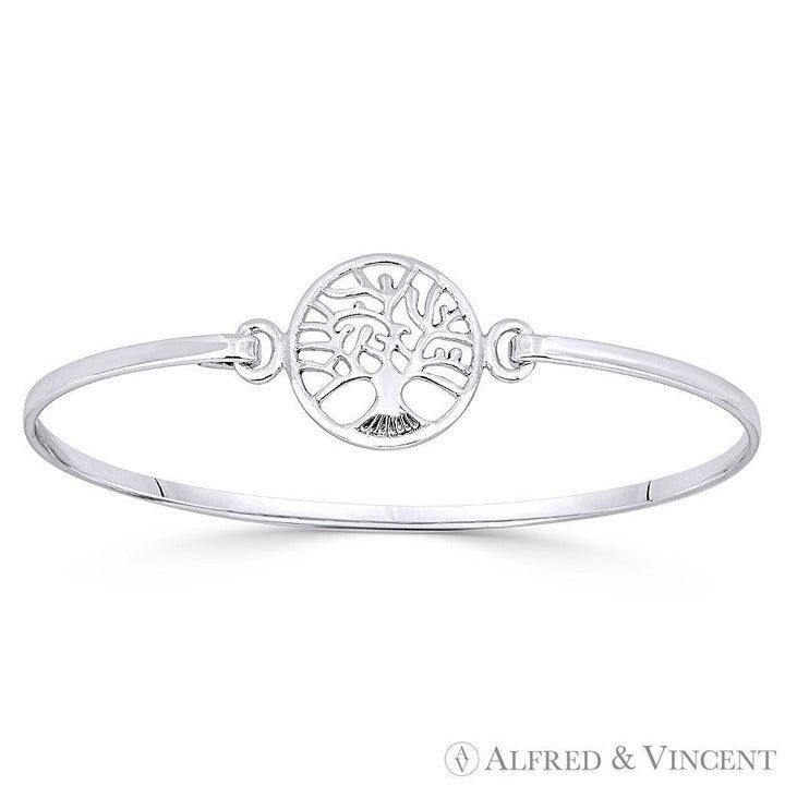 Other Tree-of-Life 16mm Cuff Bangle Wristband Sterling Silver Size ONE SIZE - 1 Preview