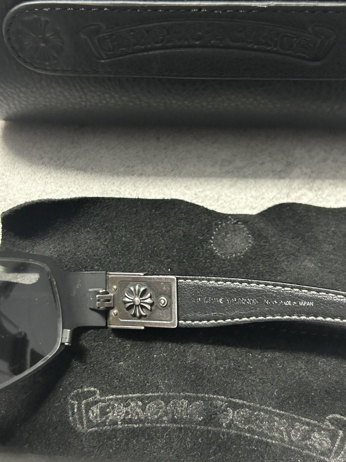 Chrome Hearts Chrome Hearts Vintage Deviant 2 Shades Black Silver Size ONE SIZE - 12 Thumbnail