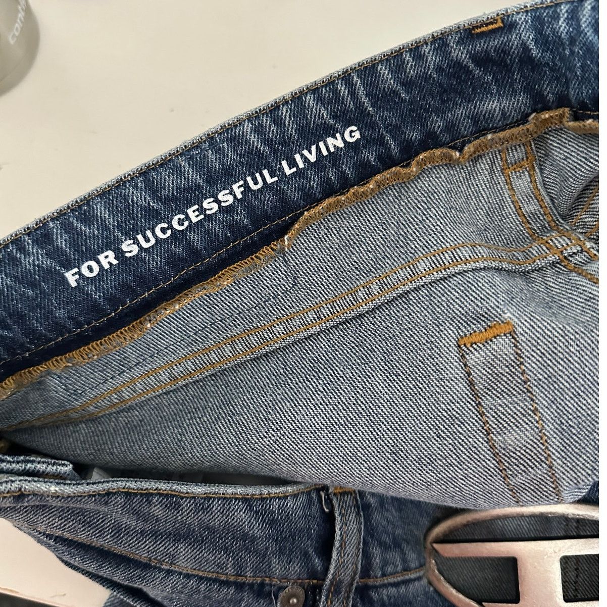 Diesel Rare Diesel Jeans Medium Wash Womens US 32 D Buckle Size 32" / US 10 / IT 46 - 9 Thumbnail