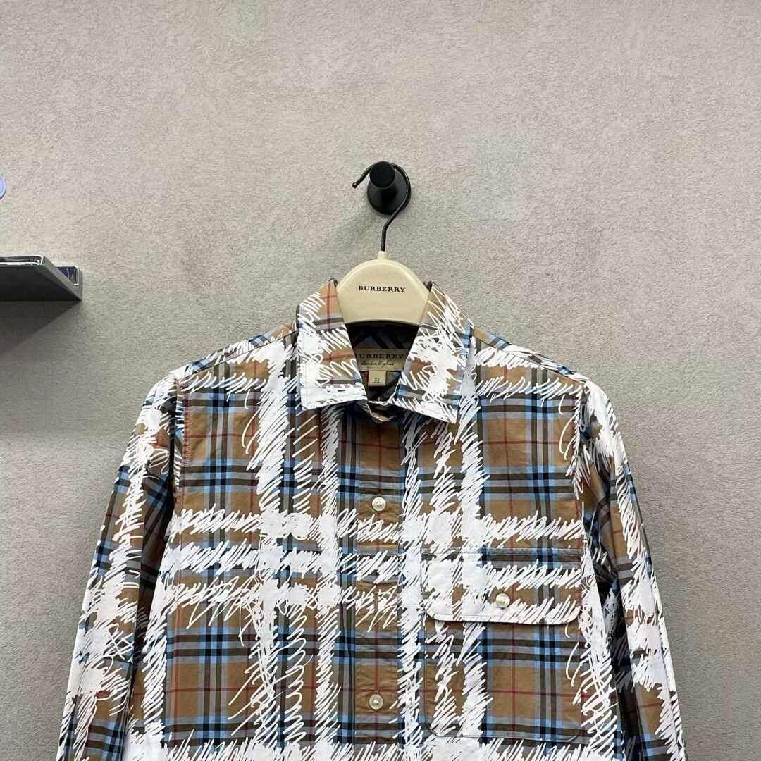Burberry burberry plaid shirt with graffiti design Size US S / EU 44-46 / 1 - 4 Thumbnail