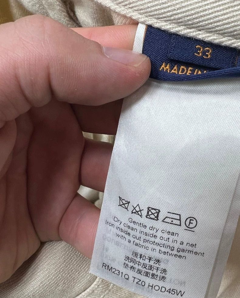Louis Vuitton Louis Vuitton White Textured Denim Pants-2506 Size US 33 - 6 Thumbnail