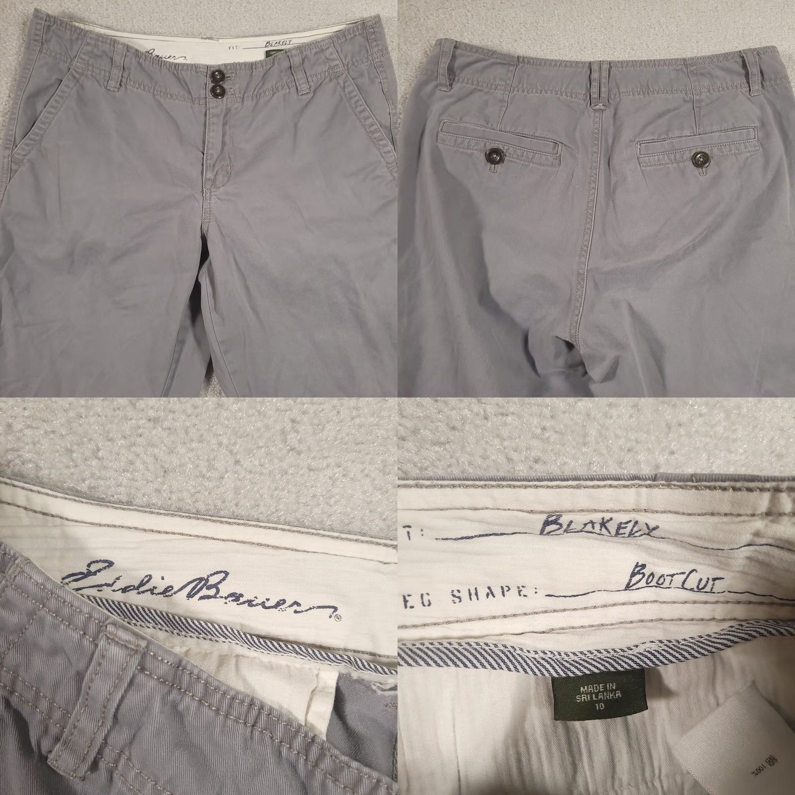 Eddie Bauer Eddie Bauer Blakely Fit Bootcut Trouser Pant Women 10 Gray Mid Rise Casual Pants Ladies Regular Bootcut Gray 10 Women Eddie Bauer Size 32" / US 10 / IT 46 - 8 Thumbnail
