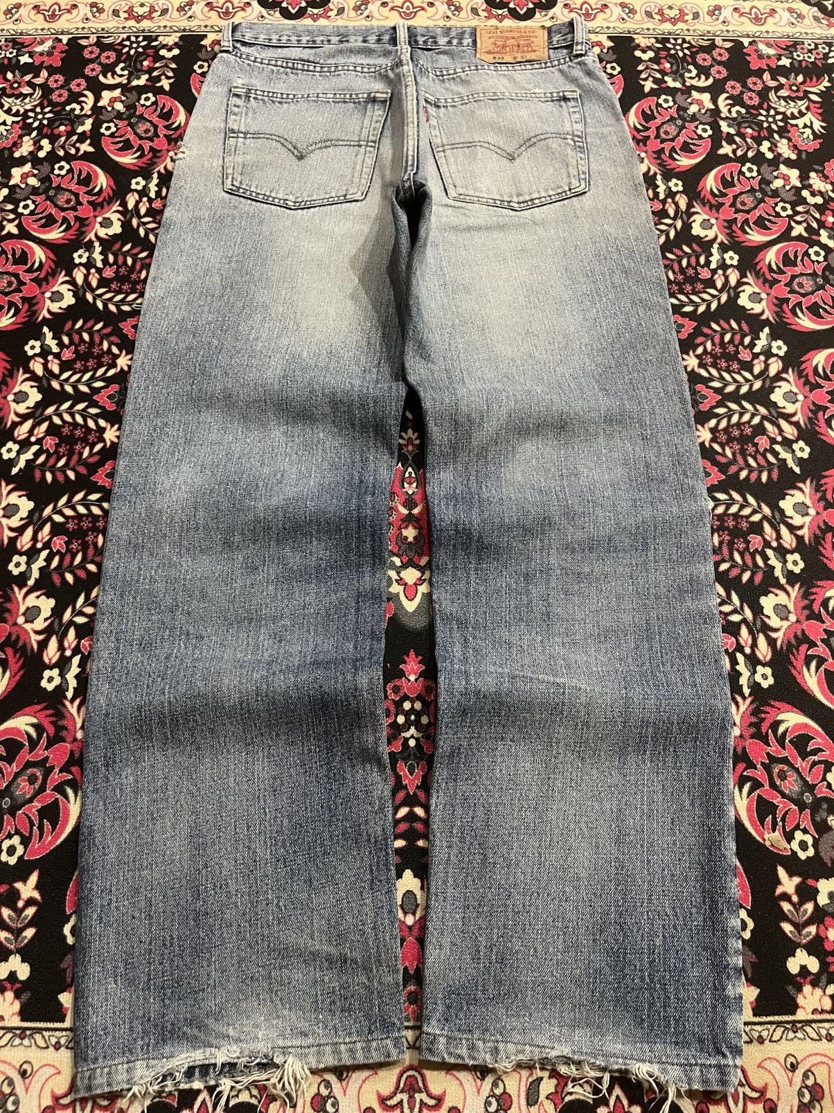 Levi's Vintage Levi’s 533 Blue Faded Washed Distress Straight Jeans Size US 33 - 2 Thumbnail