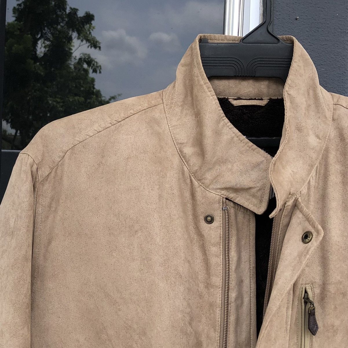 Japanese Brand Vintage Graceful Days Suede Lined Fleece Bomber Jacket Size US L / EU 52-54 / 3 - 5 Thumbnail