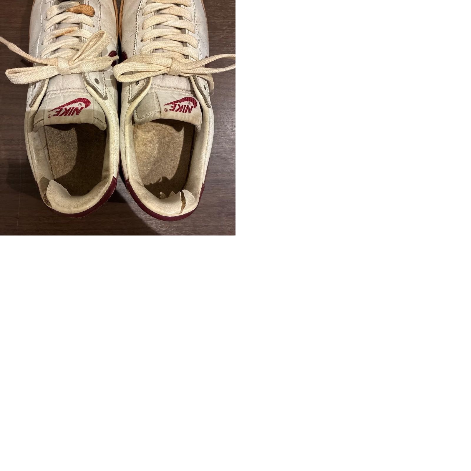 Nike Nike Bruin Leather 1983 White Red US7 Vintage Sneakers - Retired Size US 7 / EU 40 - 9 Thumbnail