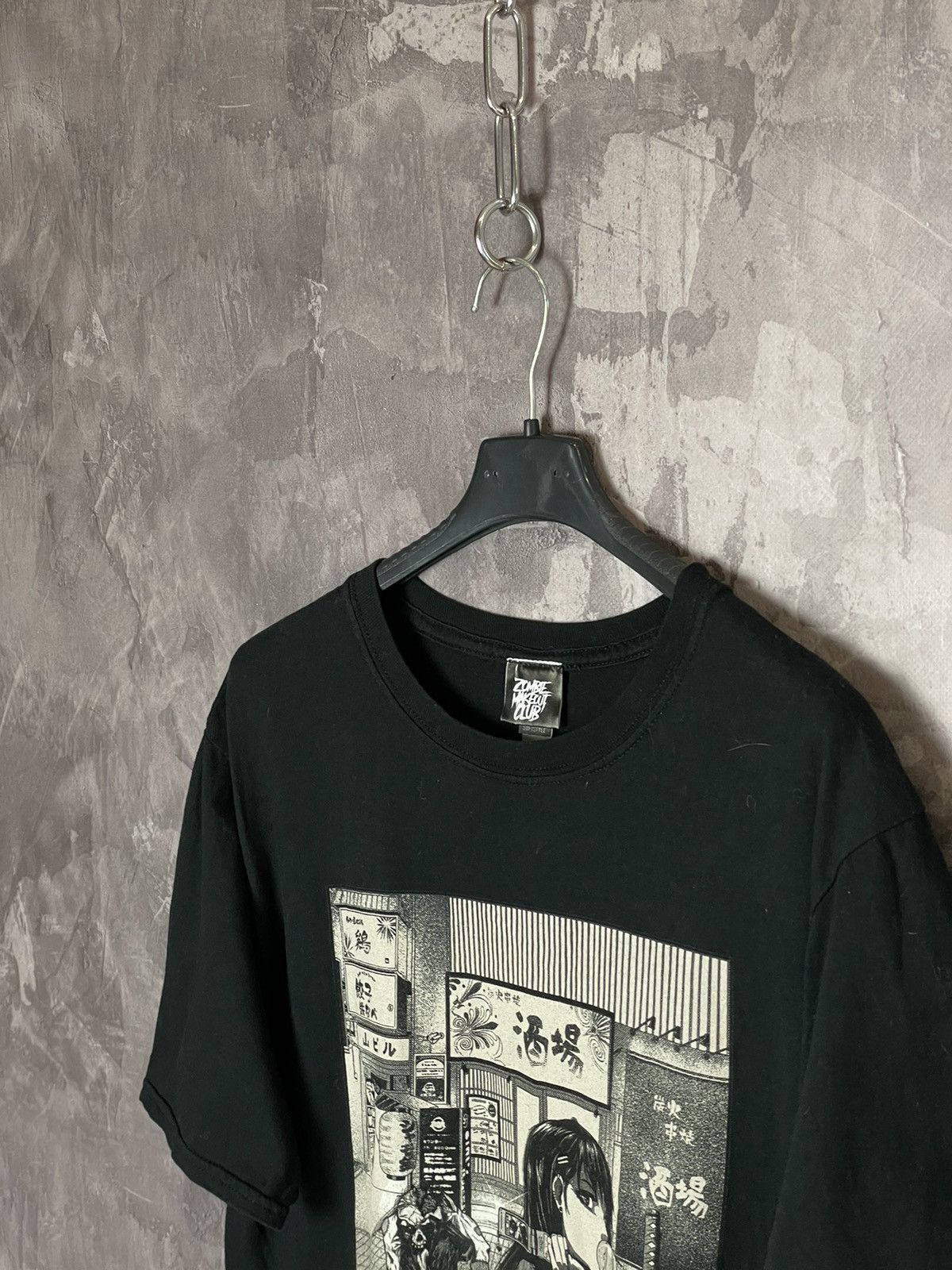 Anime × Vintage Zombie Makeout Club Black Tee Size Medium Size US M / EU 48-50 / 2 - 6 Thumbnail