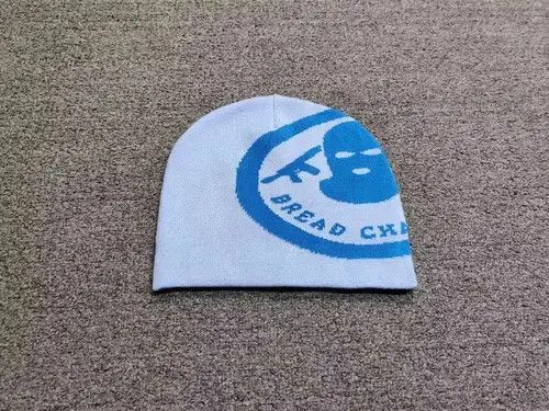 Other Bred Chasers Graphic No Cuff Beanie Hat Light Blue Size ONE SIZE - 4 Thumbnail