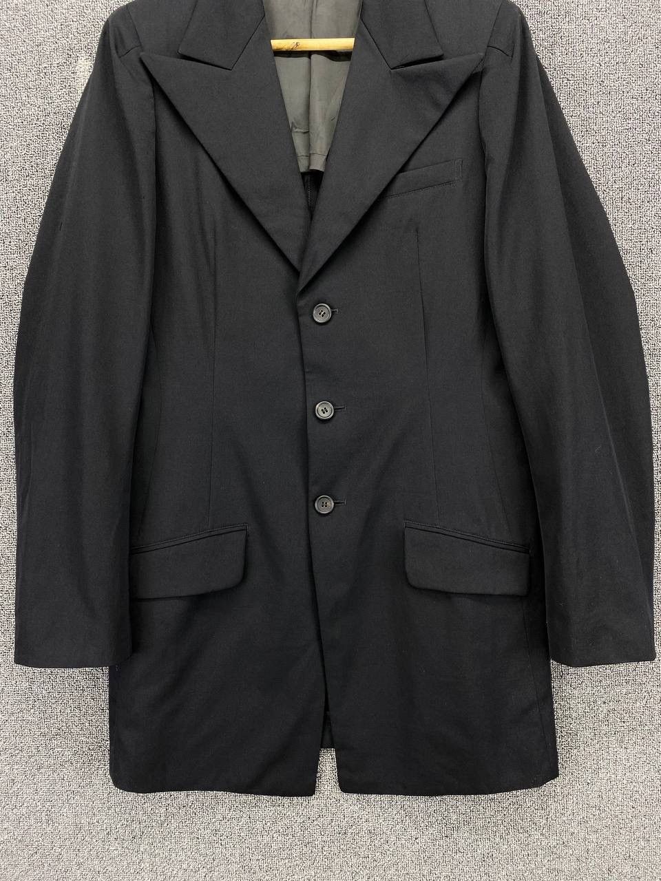 Yohji Yamamoto Vintage Yohji Yamamoto Wool Coats Long Jacket Size US S / EU 44-46 / 1 - 6 Thumbnail
