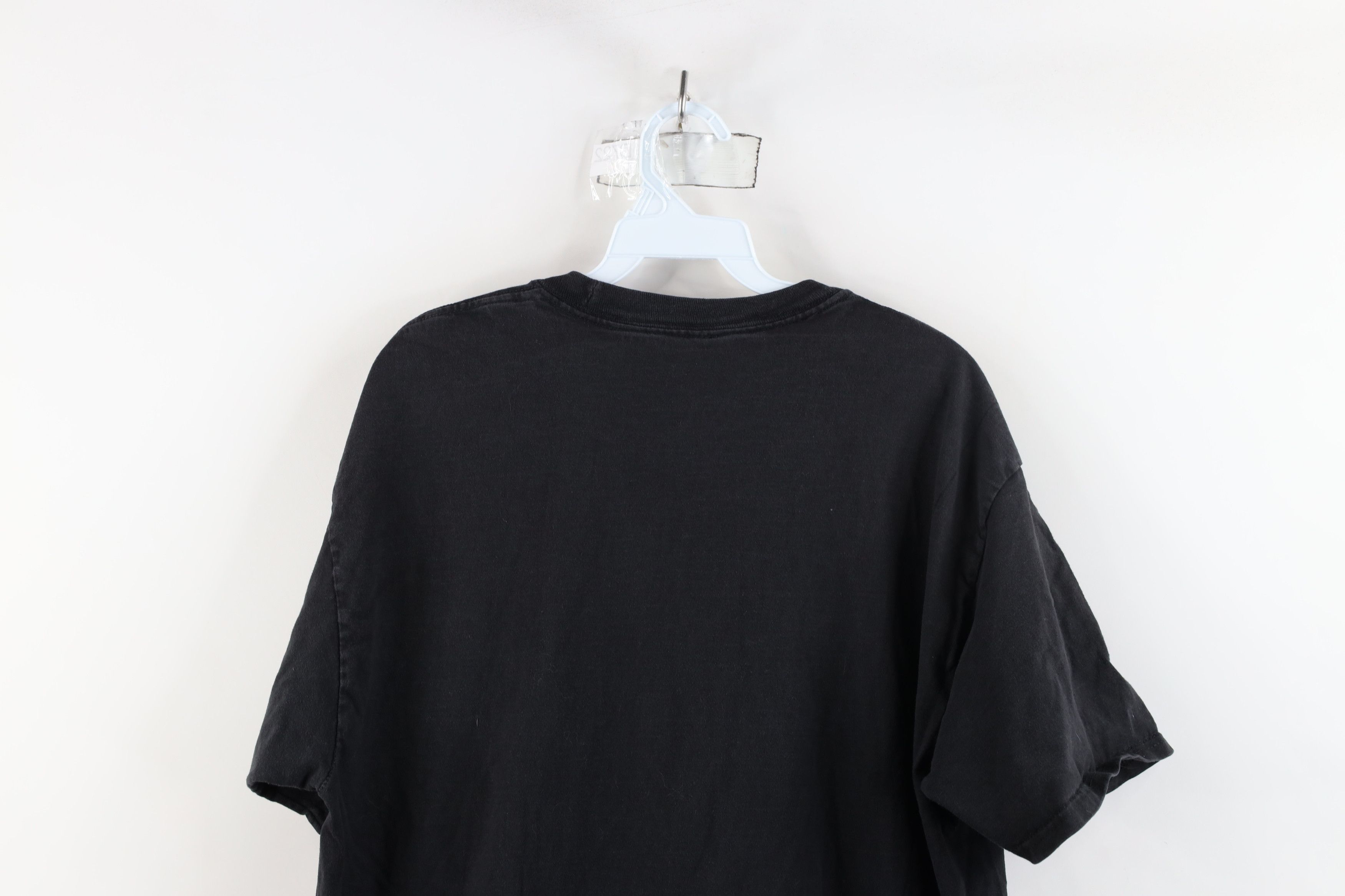Vintage Vintage 90s Streetwear Cotton Short Sleeve T-Shirt Black Size US L / EU 52-54 / 3 - 13 Thumbnail