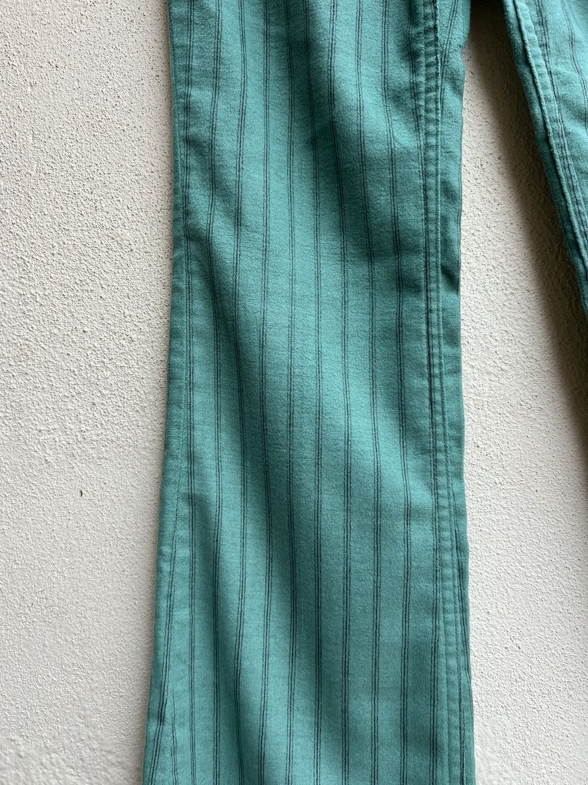 Lee Vintage 70s LEE Usa Suede Cotton Striped Super Flare Pant Size US 27 - 9 Thumbnail