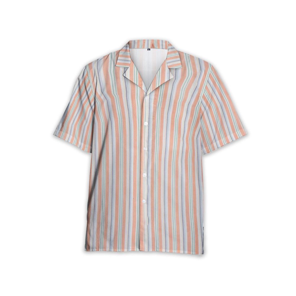 Designer Classic-Collar Striped Cotton Shirt Size US M / EU 48-50 / 2 - 1 Thumbnail