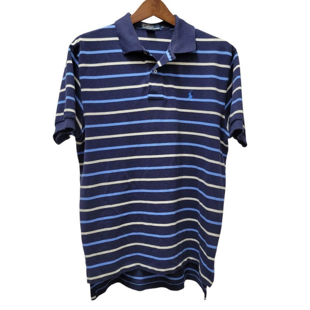 Ralph Lauren Polo Ralph Lauren Men's Striped Polo Shirt Size Large Size US L / EU 52-54 / 3 - 1 Thumbnail