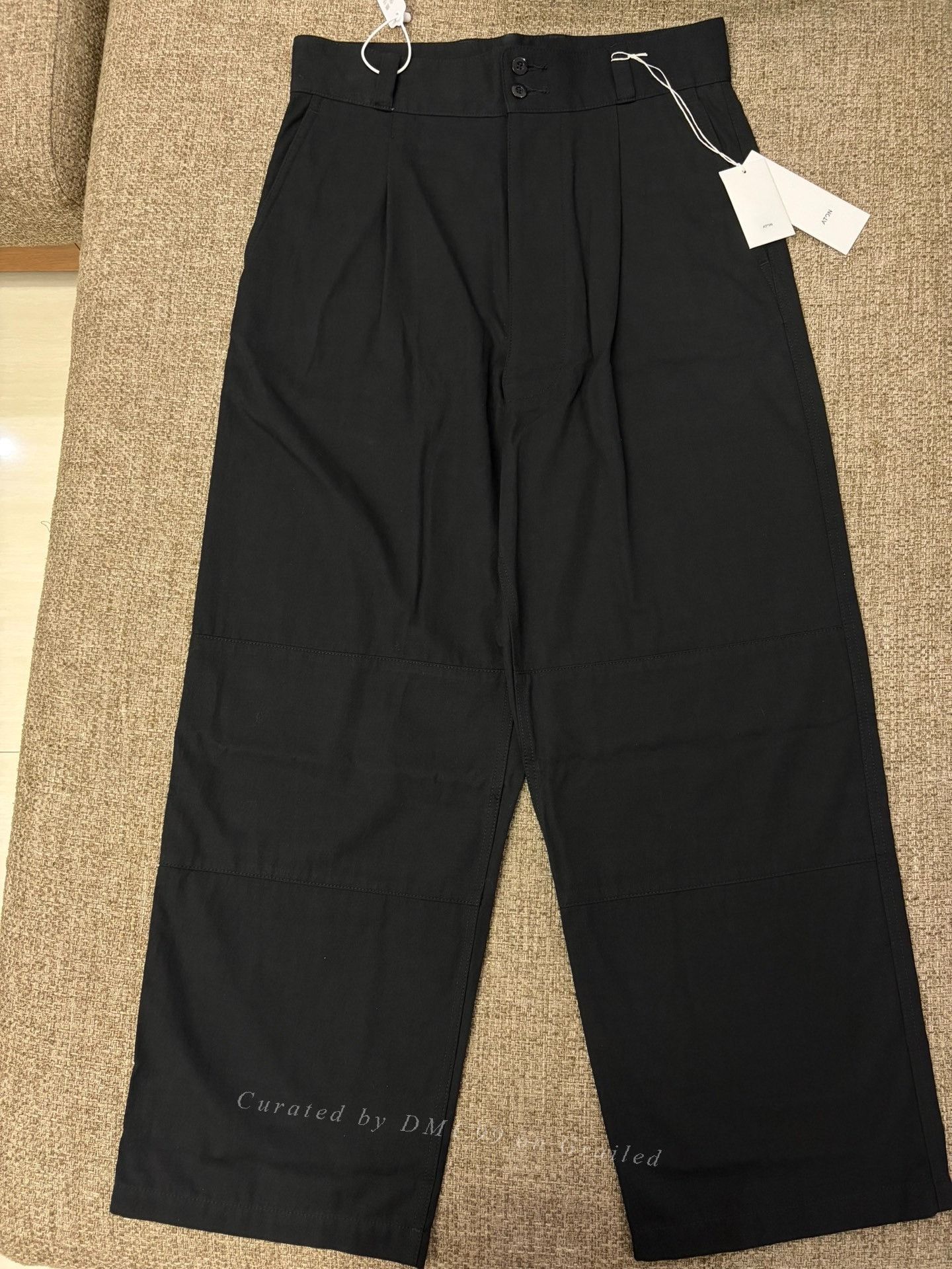 ATON ATON COTTON VOILE SATIN WIDE PANTS Size 40" / US 18 - 1 Thumbnail