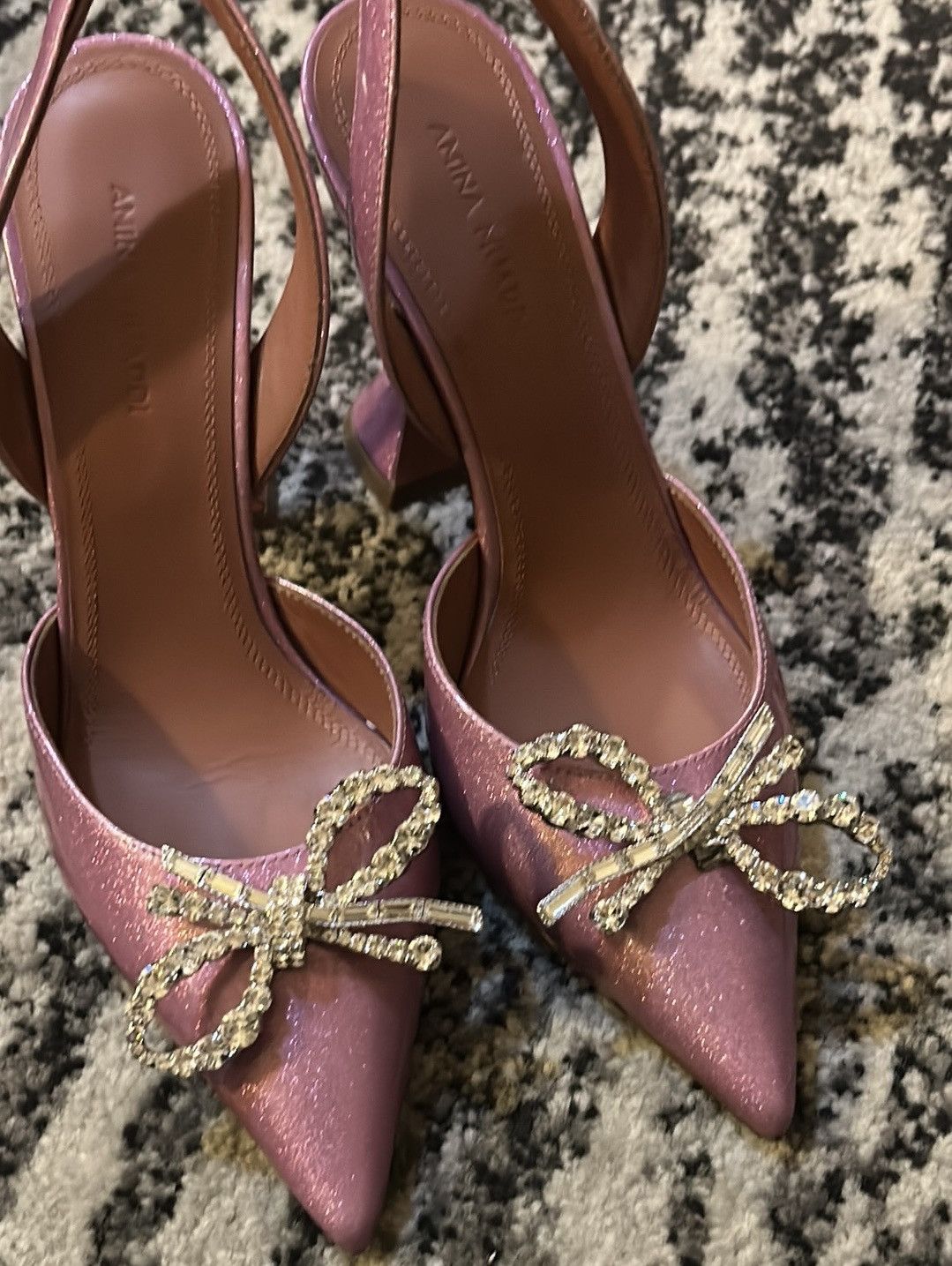 Amina Muaddi AMINA MUADDI Rosie patent leather slingback pumps size 36 Size US 6 / IT 36 - 6 Thumbnail