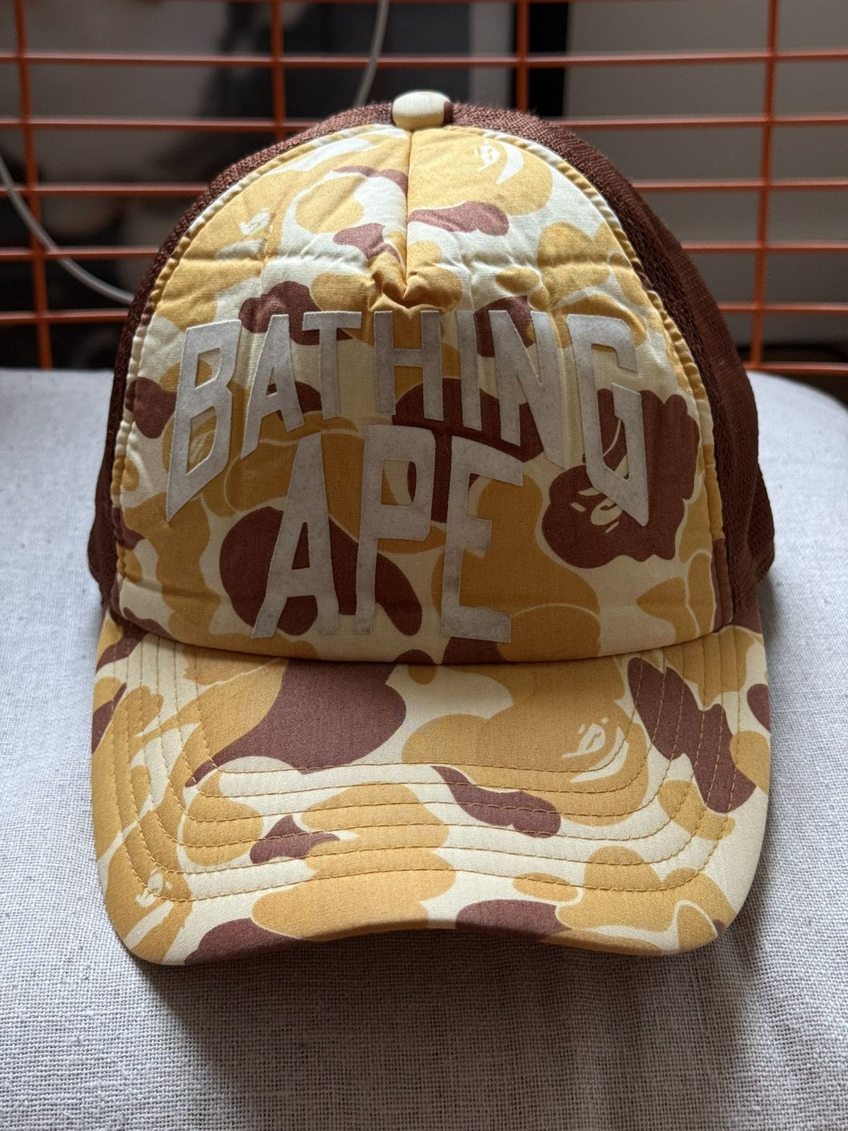Bape A Bathing Ape BAPE Camo Mesh Trucker Size ONE SIZE - 1 Thumbnail