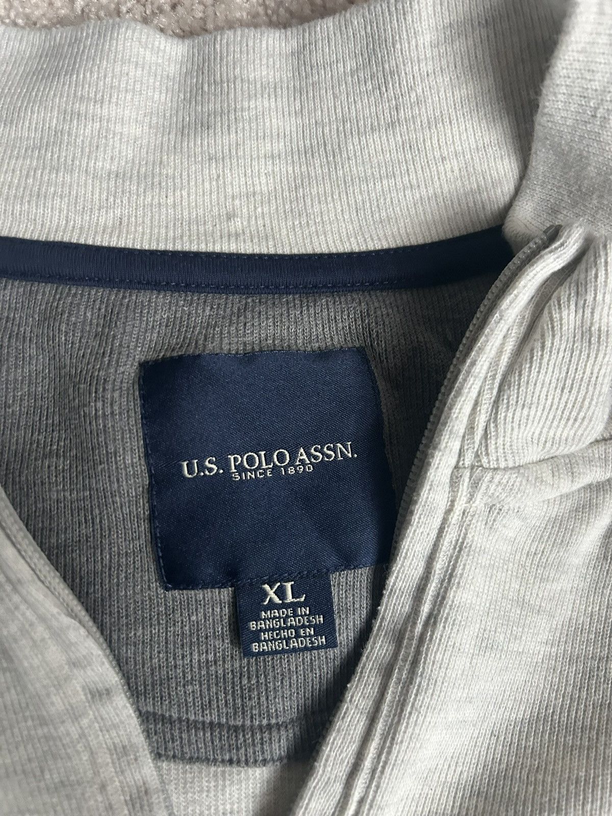 U.S. Polo Assn. × Vintage Vintage US Polo Assn Q-Zip Size US XL / EU 56 / 4 - 2 Thumbnail